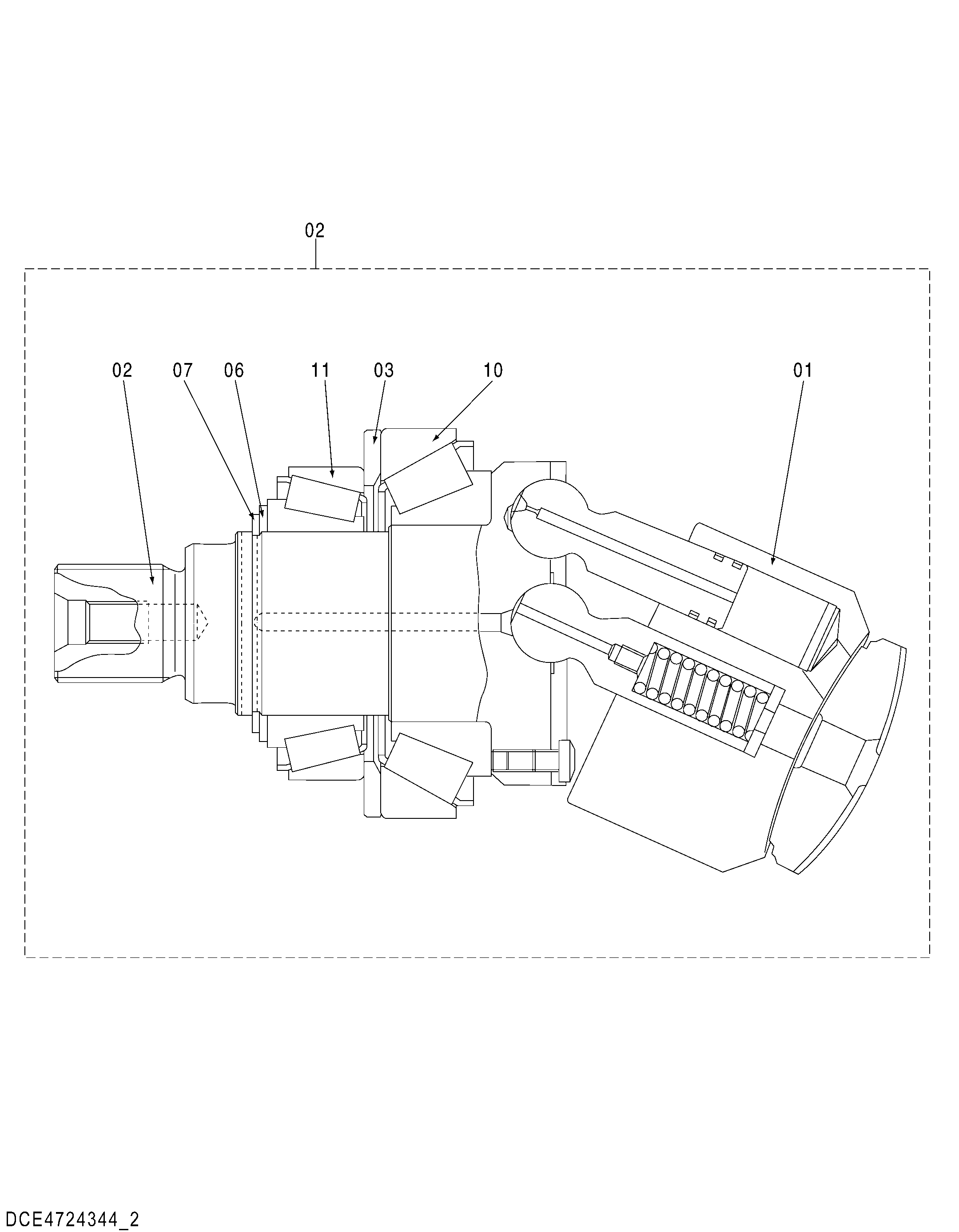 Схема Поворотный группа HITACHI ZX145W-3-AMS