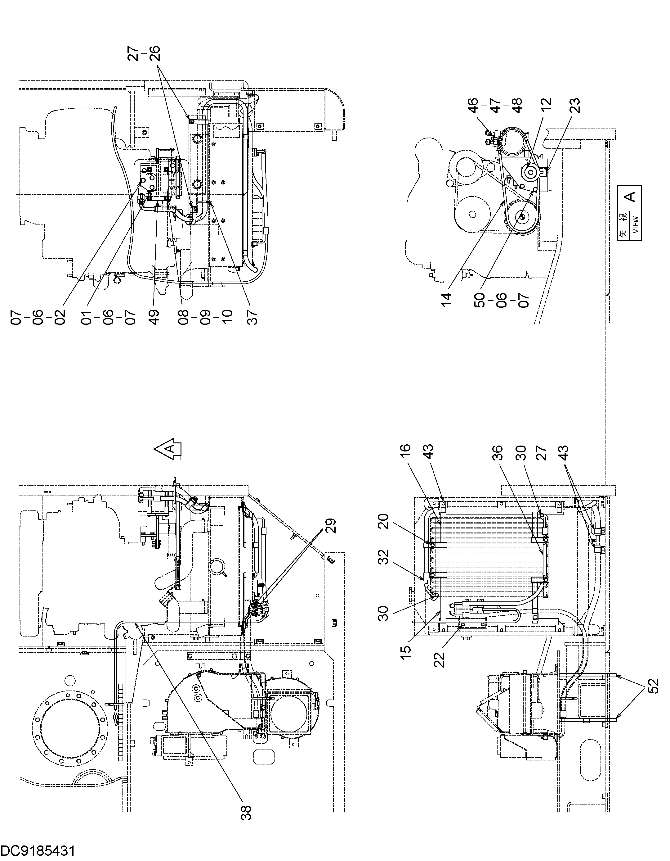 Схема Кондиционер (2) HITACHI EX90L-5