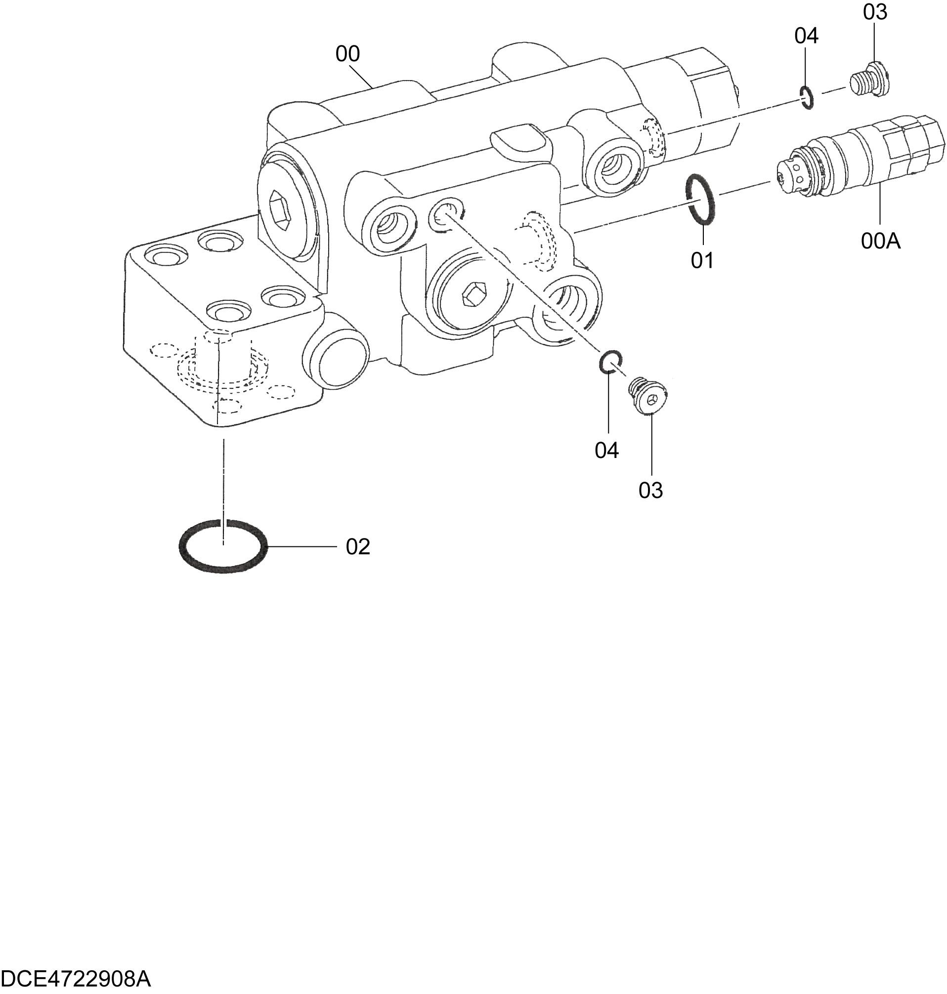 Схема Клапан удерживающий (рукоять) HITACHI ZX350LC-5B