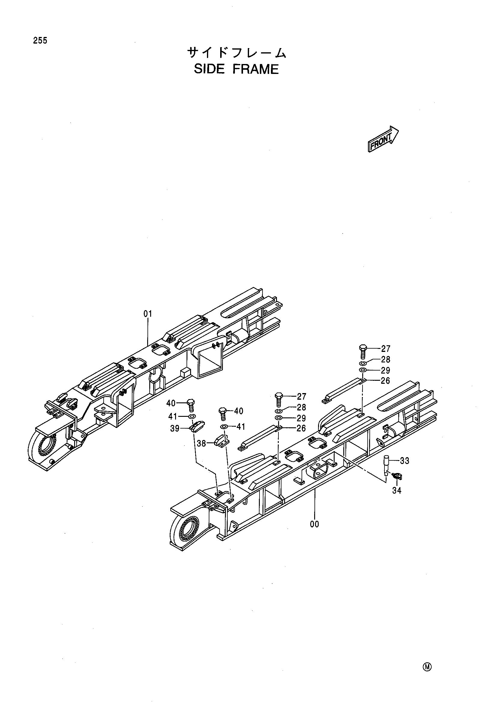 Схема Боковой рама HITACHI CX900