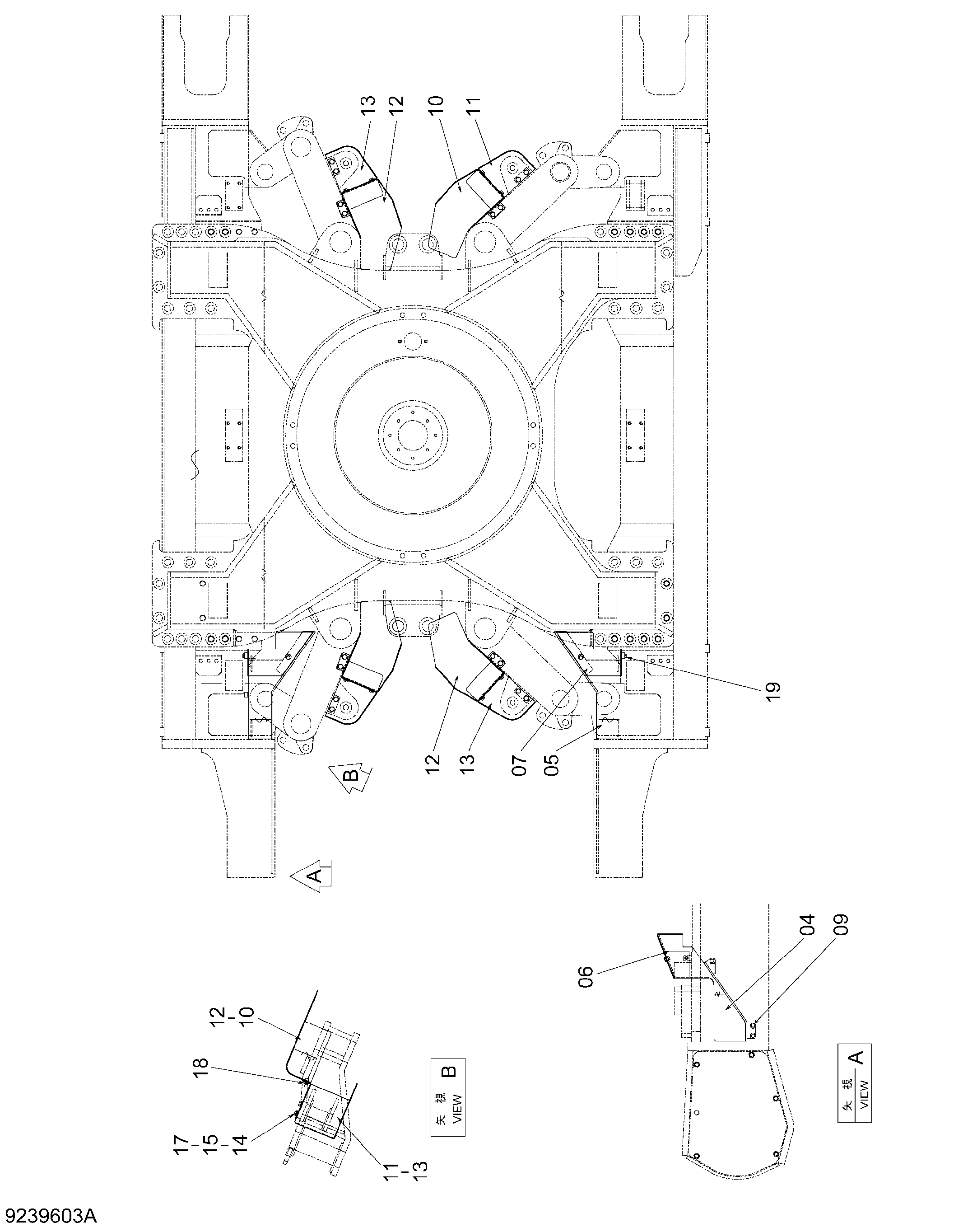Схема Крышка (тяга) HITACHI ZX470H-3