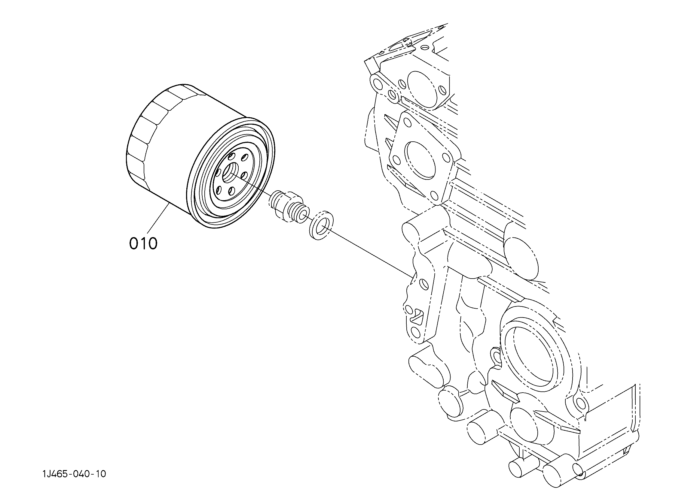 Схема Масляный фильтр HITACHI LX20SL-7