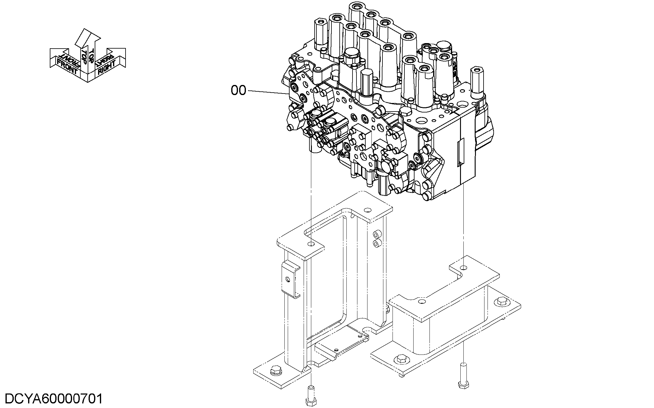 Схема Гидрораспределитель HITACHI ZX290LC-5B