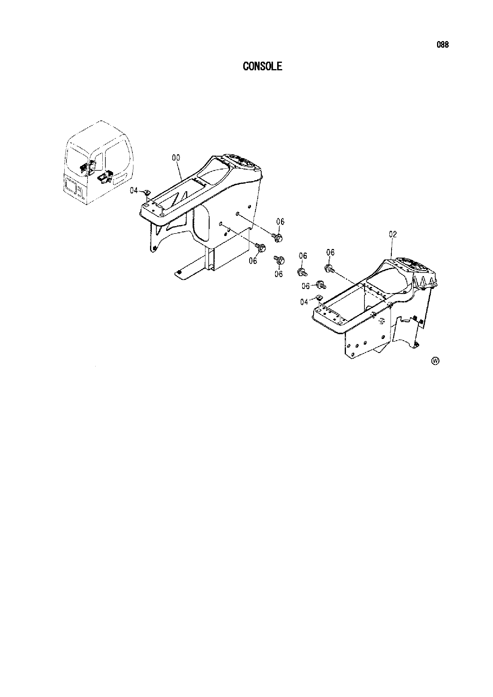 Схема Консоль HITACHI IZX210F