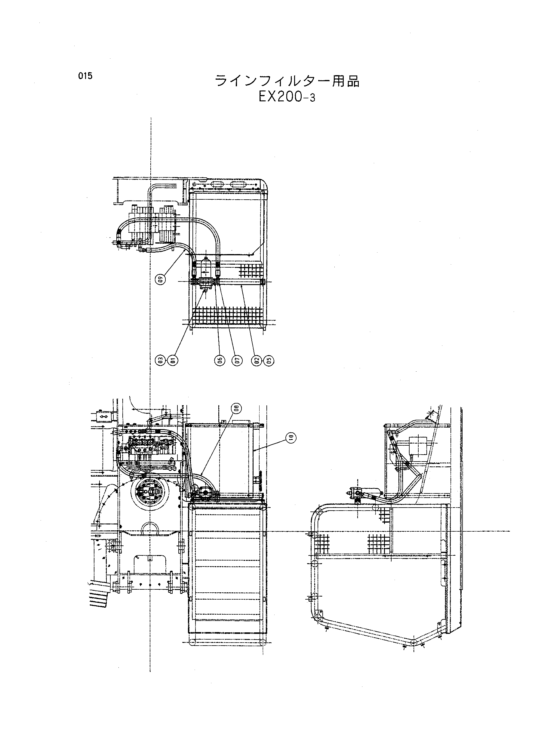 Схема Схема 015 HITACHI EX200-3