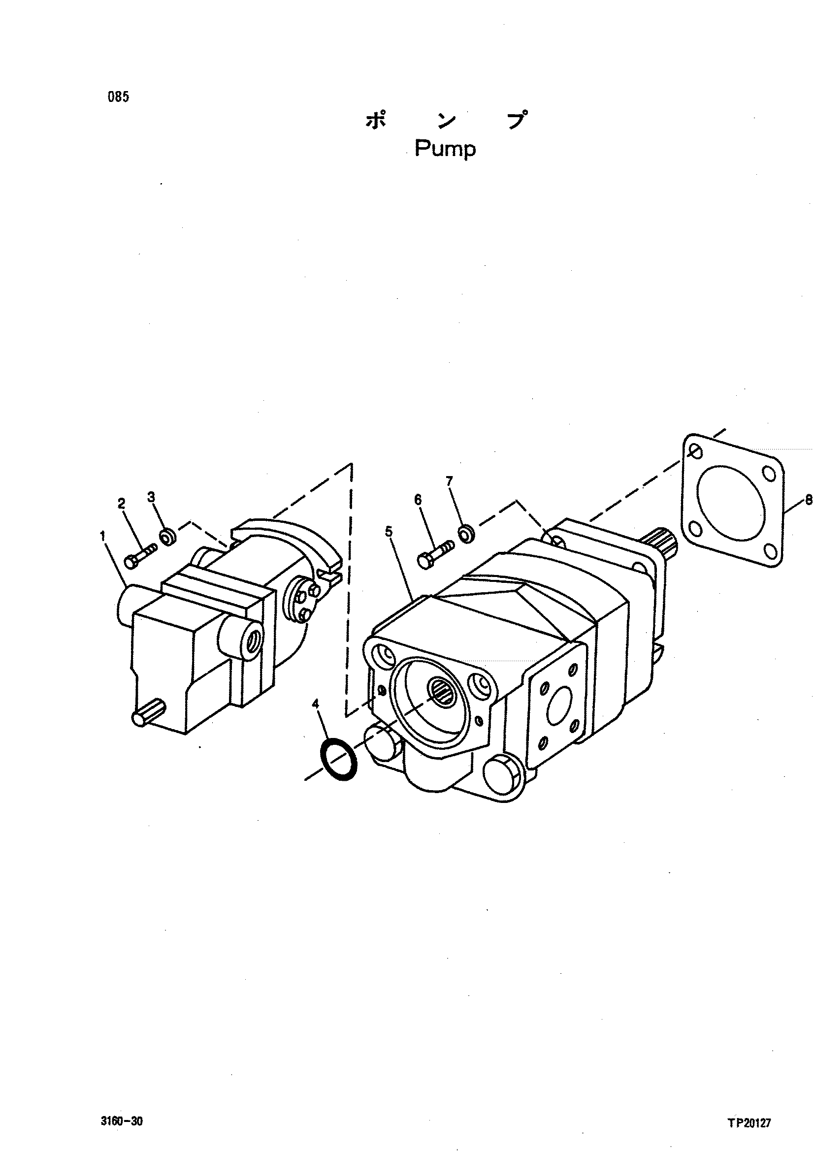 Схема Насос HITACHI LX150