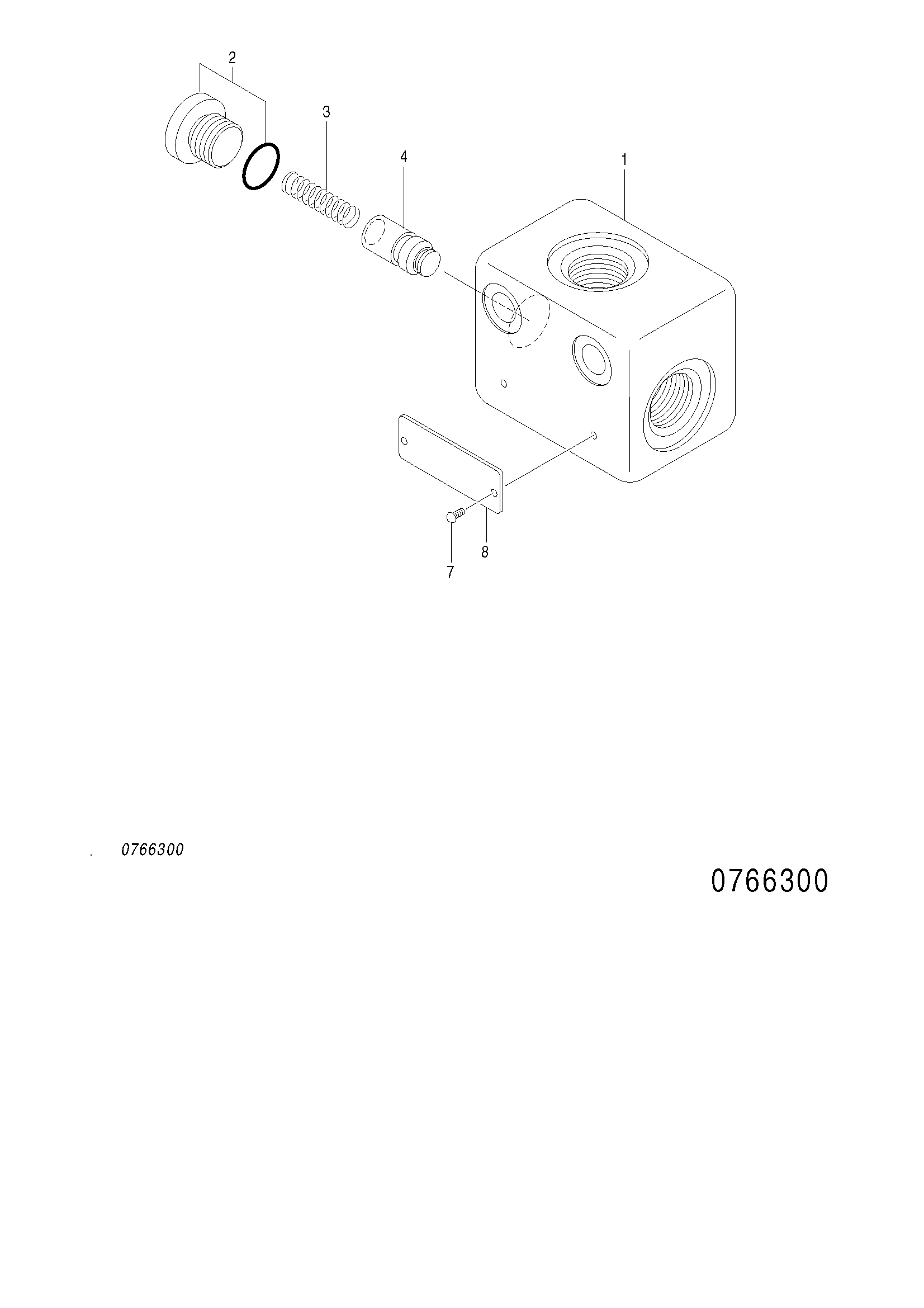 Схема Обратный клапан HITACHI ZX75US