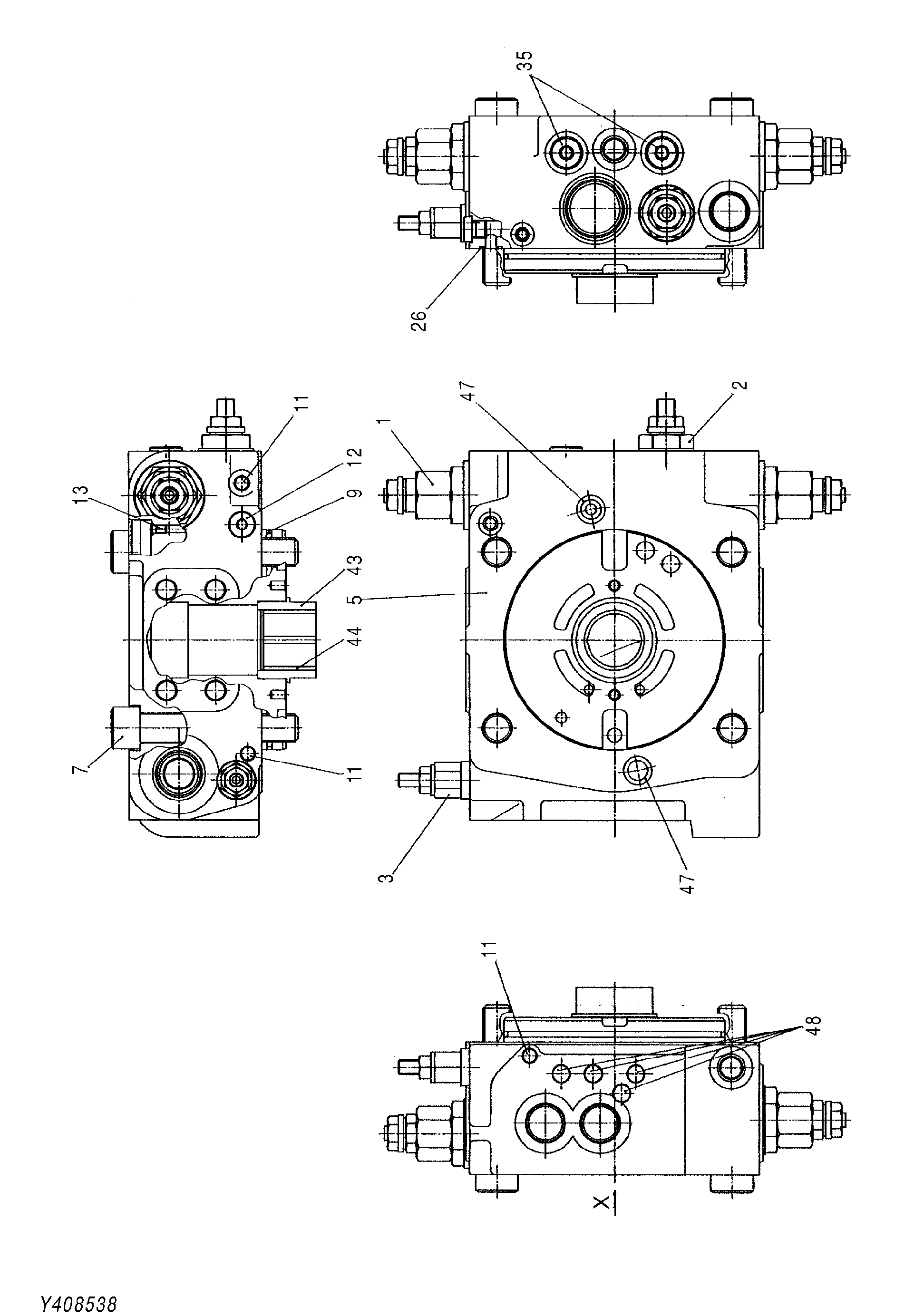 Схема Крышка деталь HITACHI EG65R-3