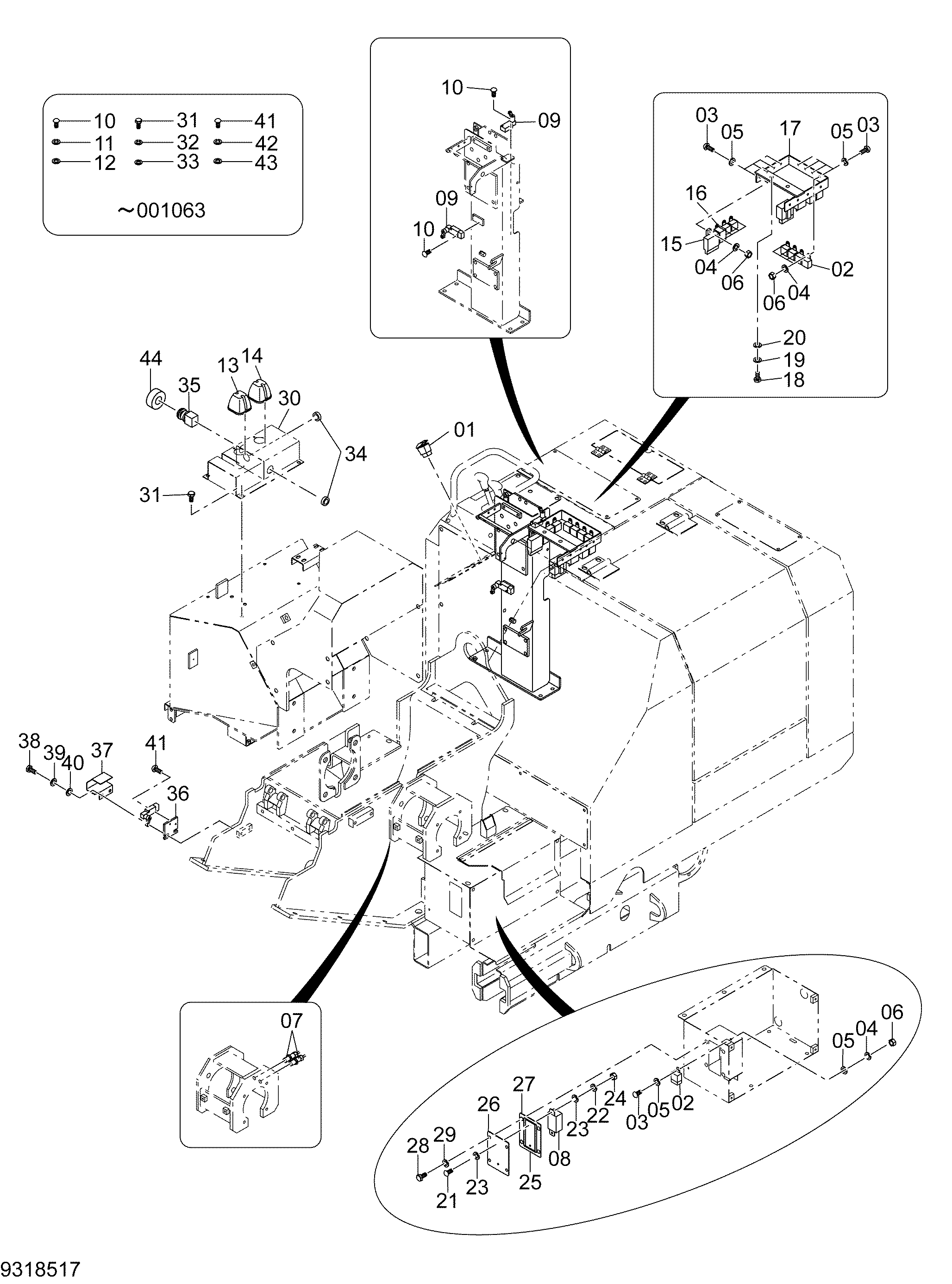 Схема Электрооборудование (кхиппер) HITACHI FCS410MS