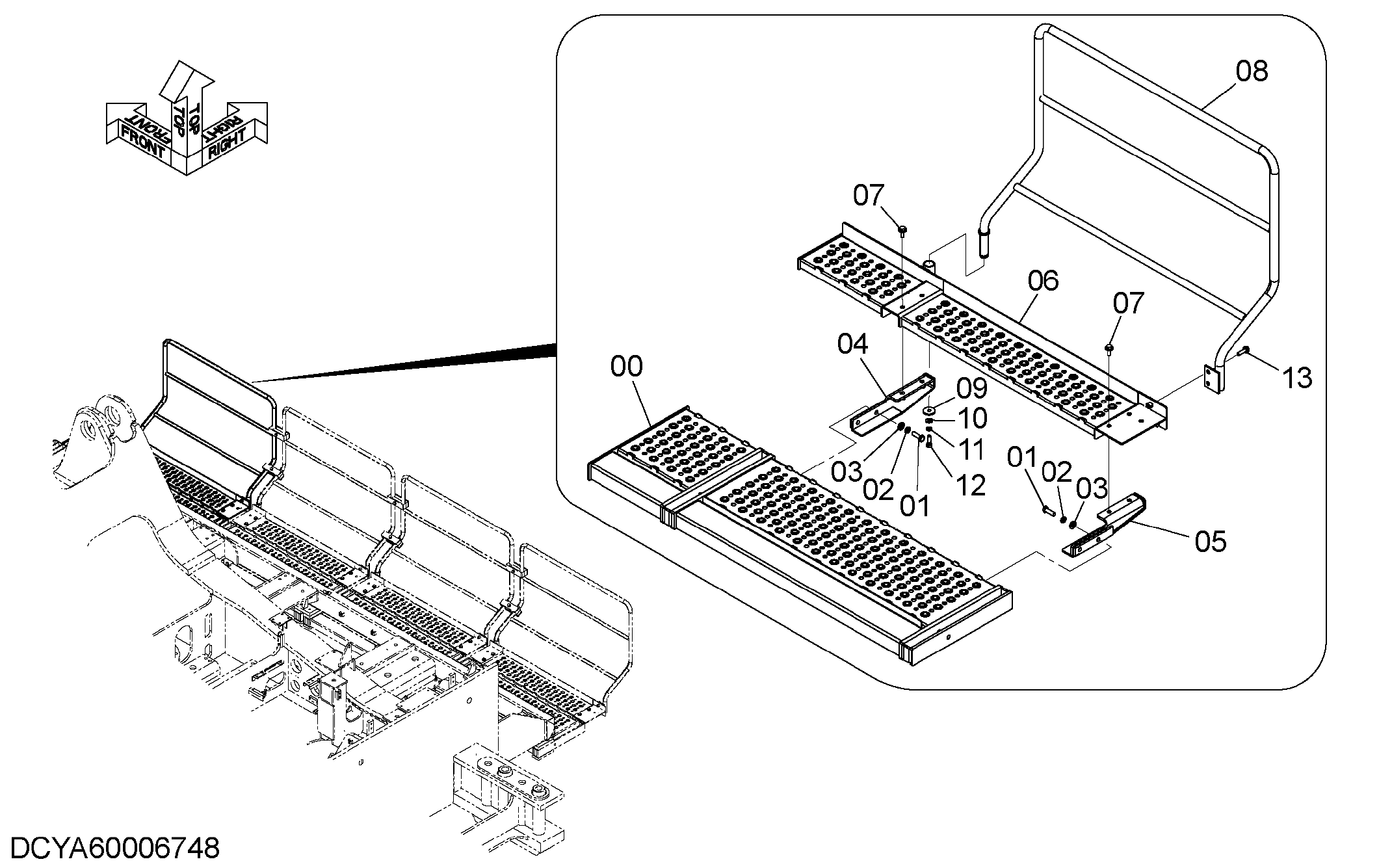 Схема Ступень в сборе (3) HITACHI ZX1800K-3