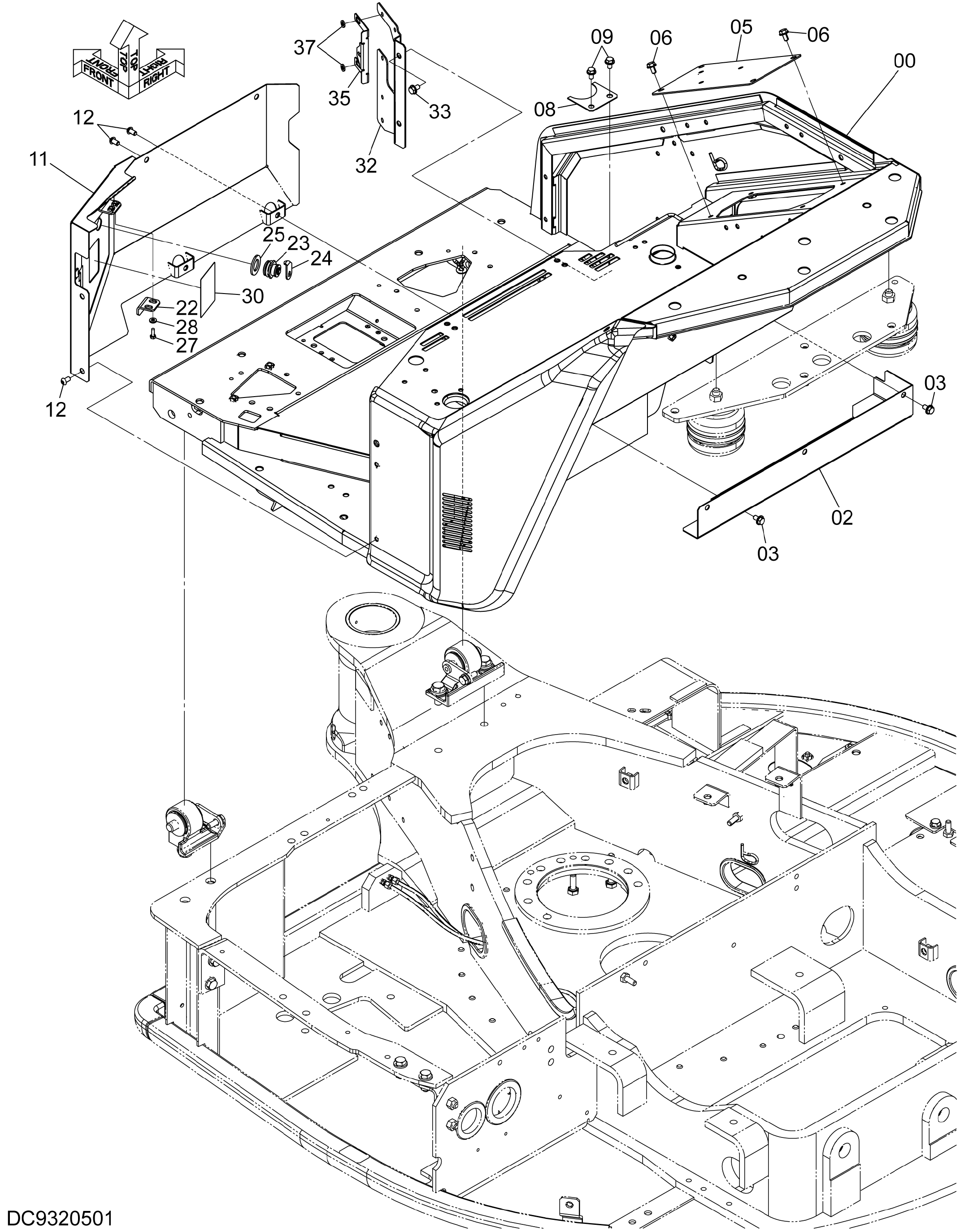 Схема Пол HITACHI ZX35U-5A