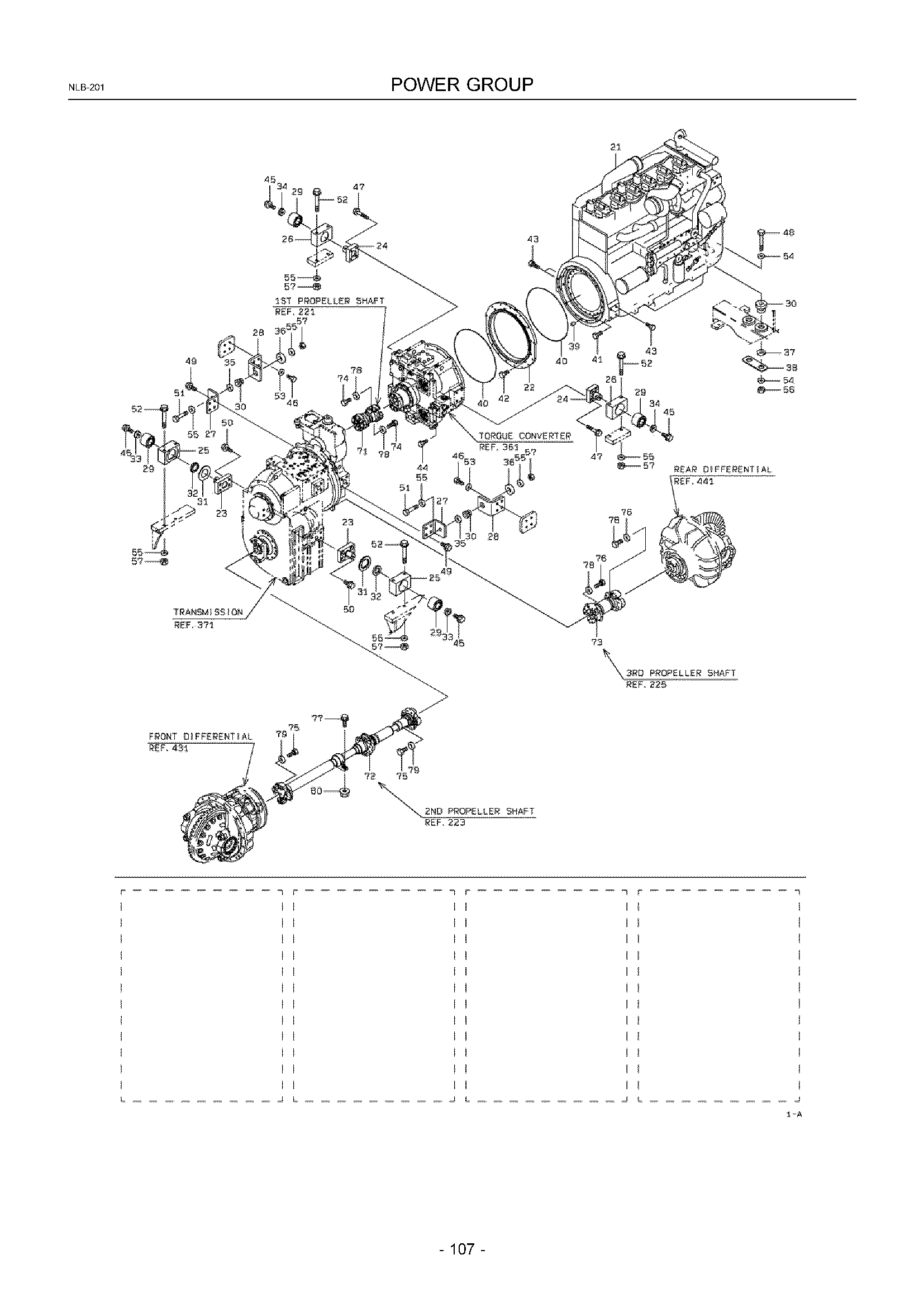 Схема Силовой группа HITACHI ZW550
