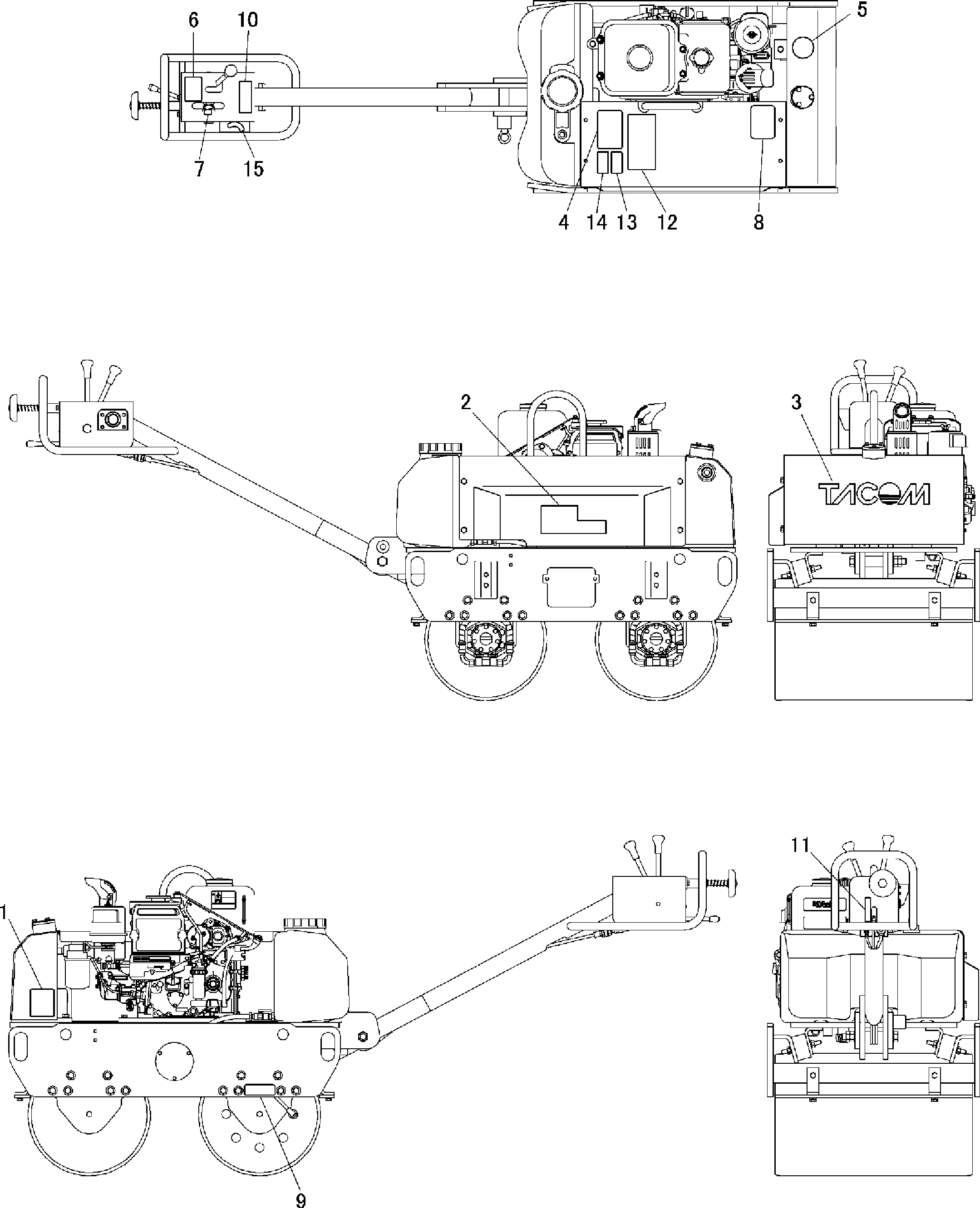Схема Информационная табличка HITACHI TMR55KDS