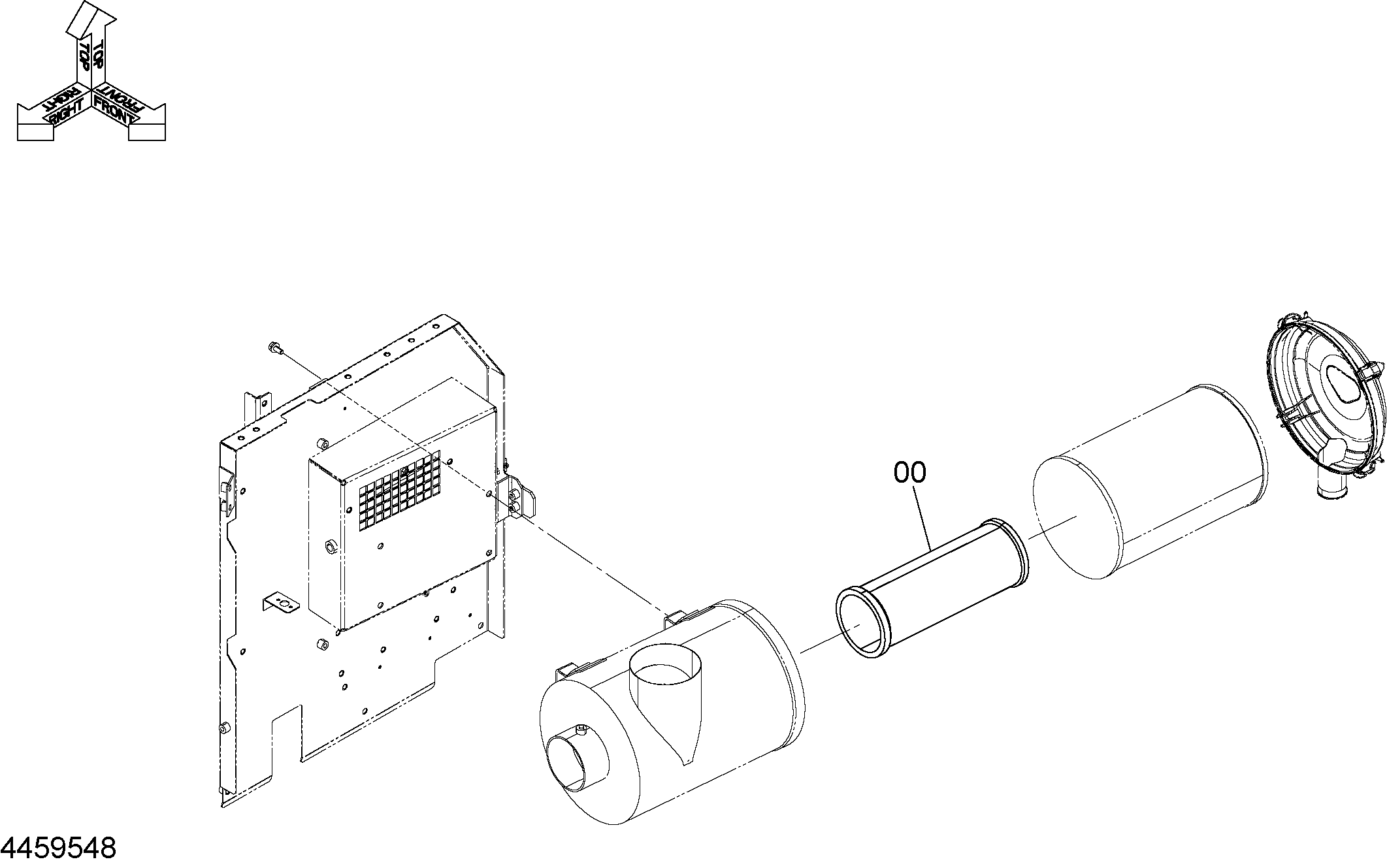 Схема Элемент (внутренний) HITACHI ZX350LCK-5G