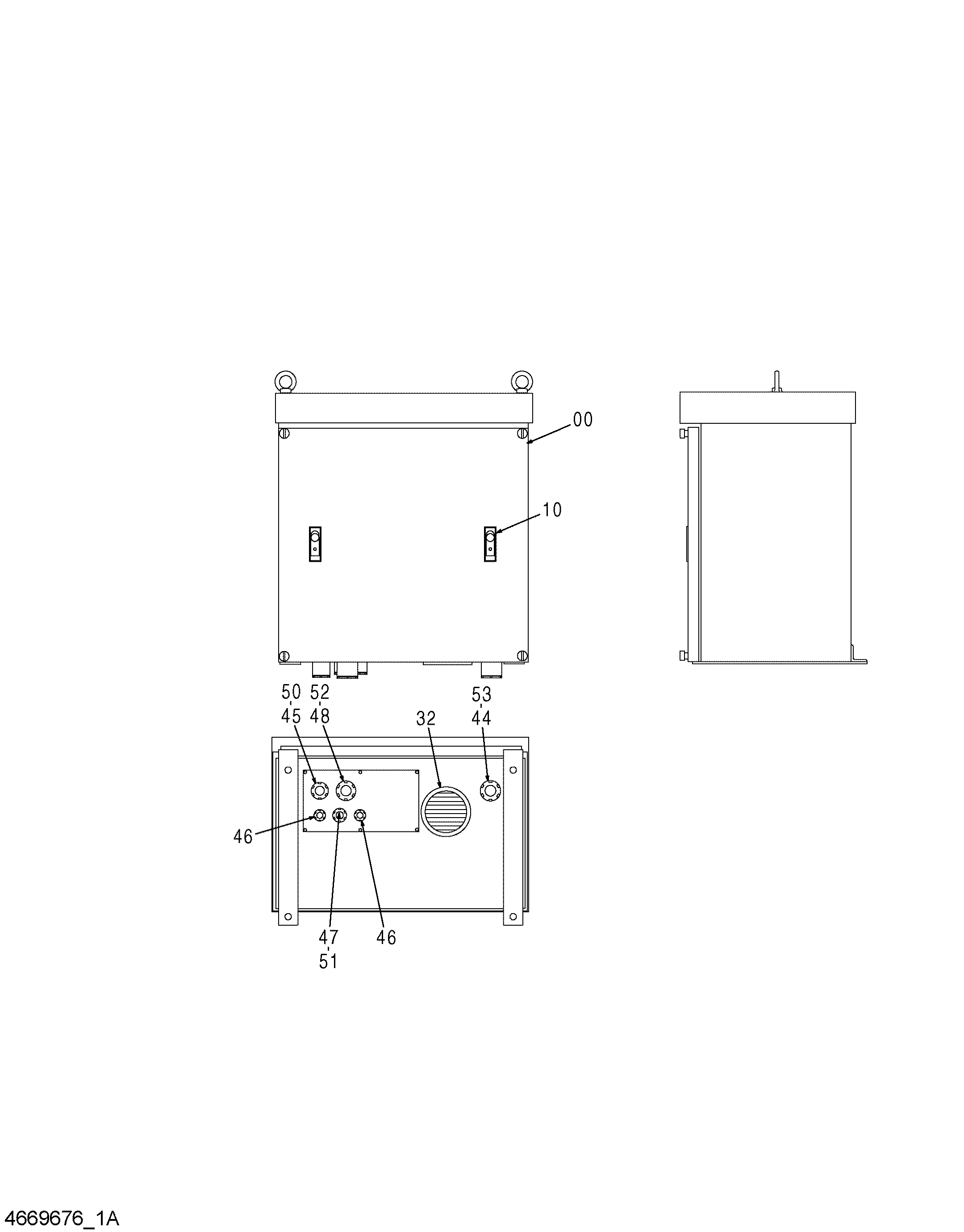 Схема Управление короб (корпус) HITACHI ZX400W-3