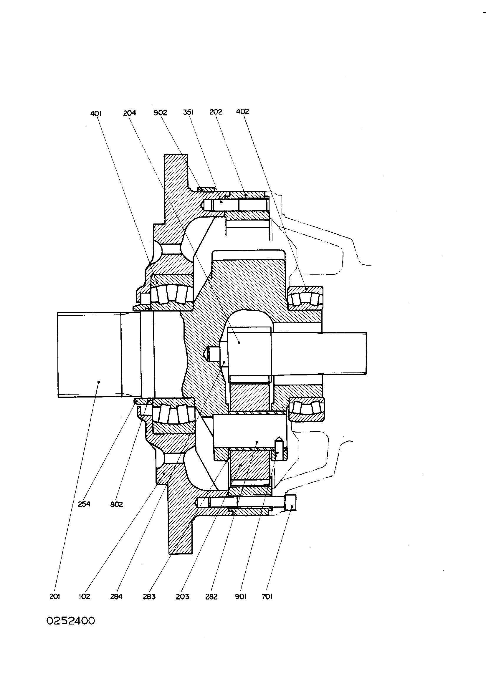 Схема Трансмиссия HITACHI KH125-3(D)
