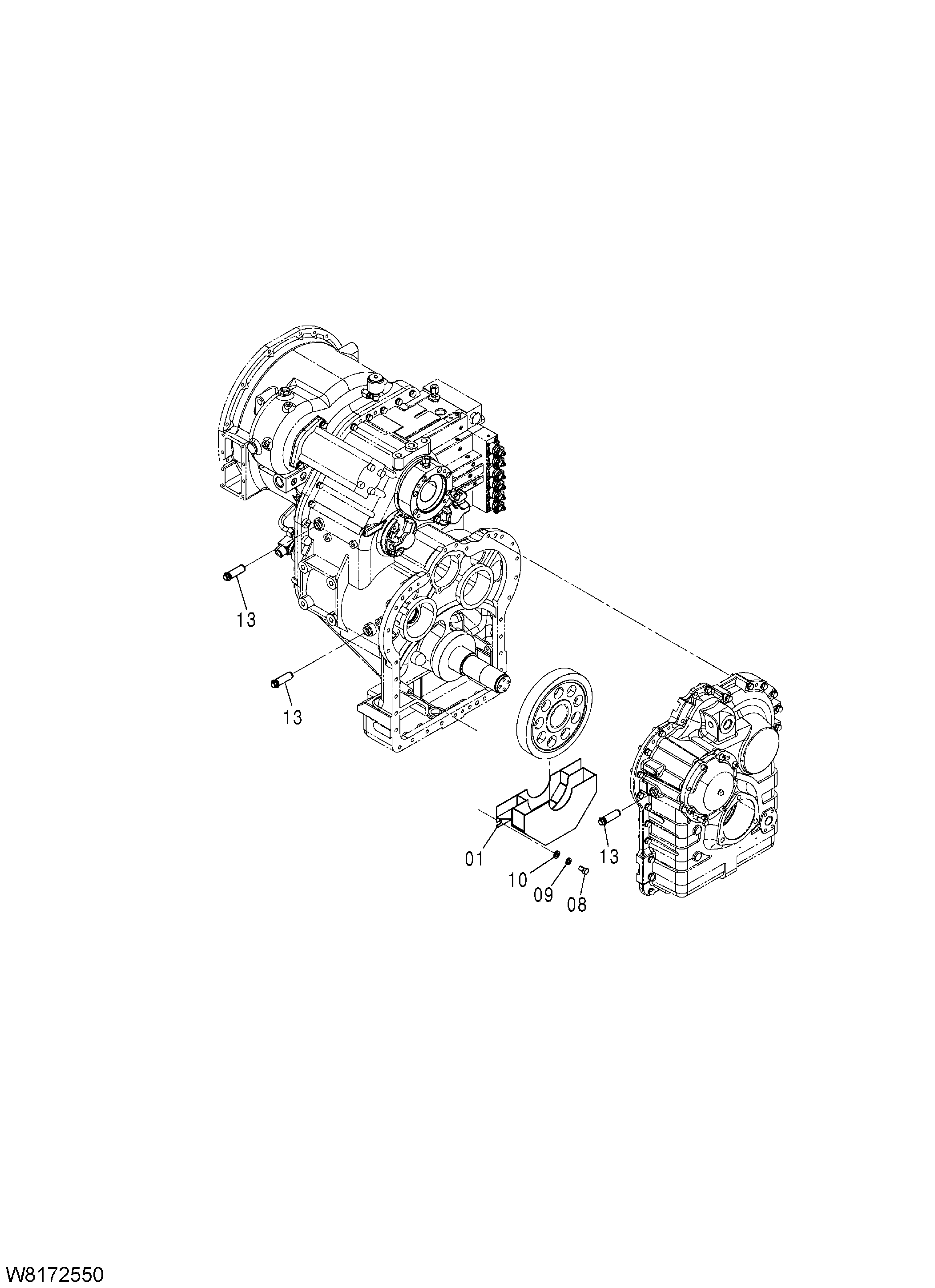 Схема Трансмиссия(3/22) HITACHI ZW310