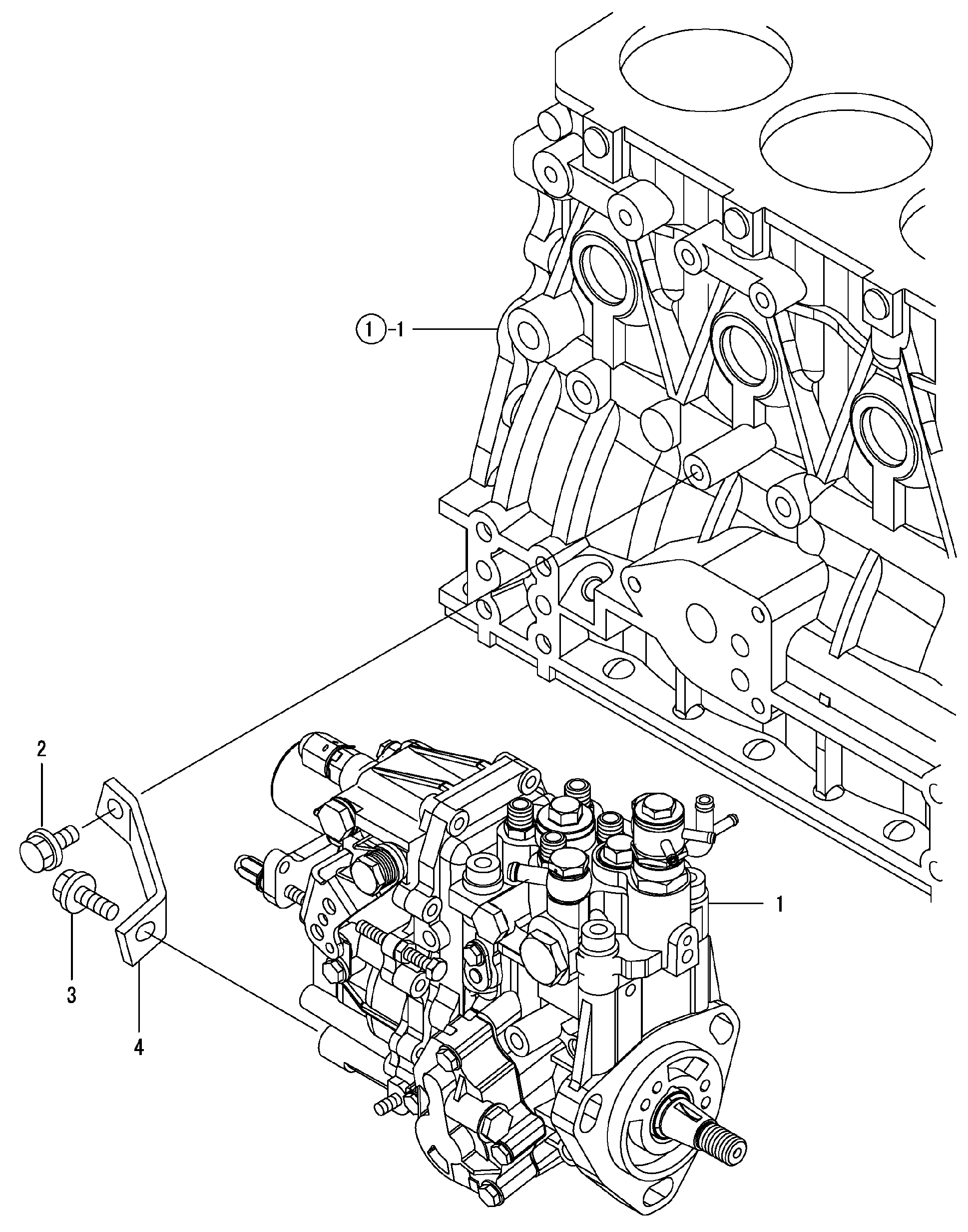 Схема Топливный топливный насос высокого давления HITACHI ZX40U-2U