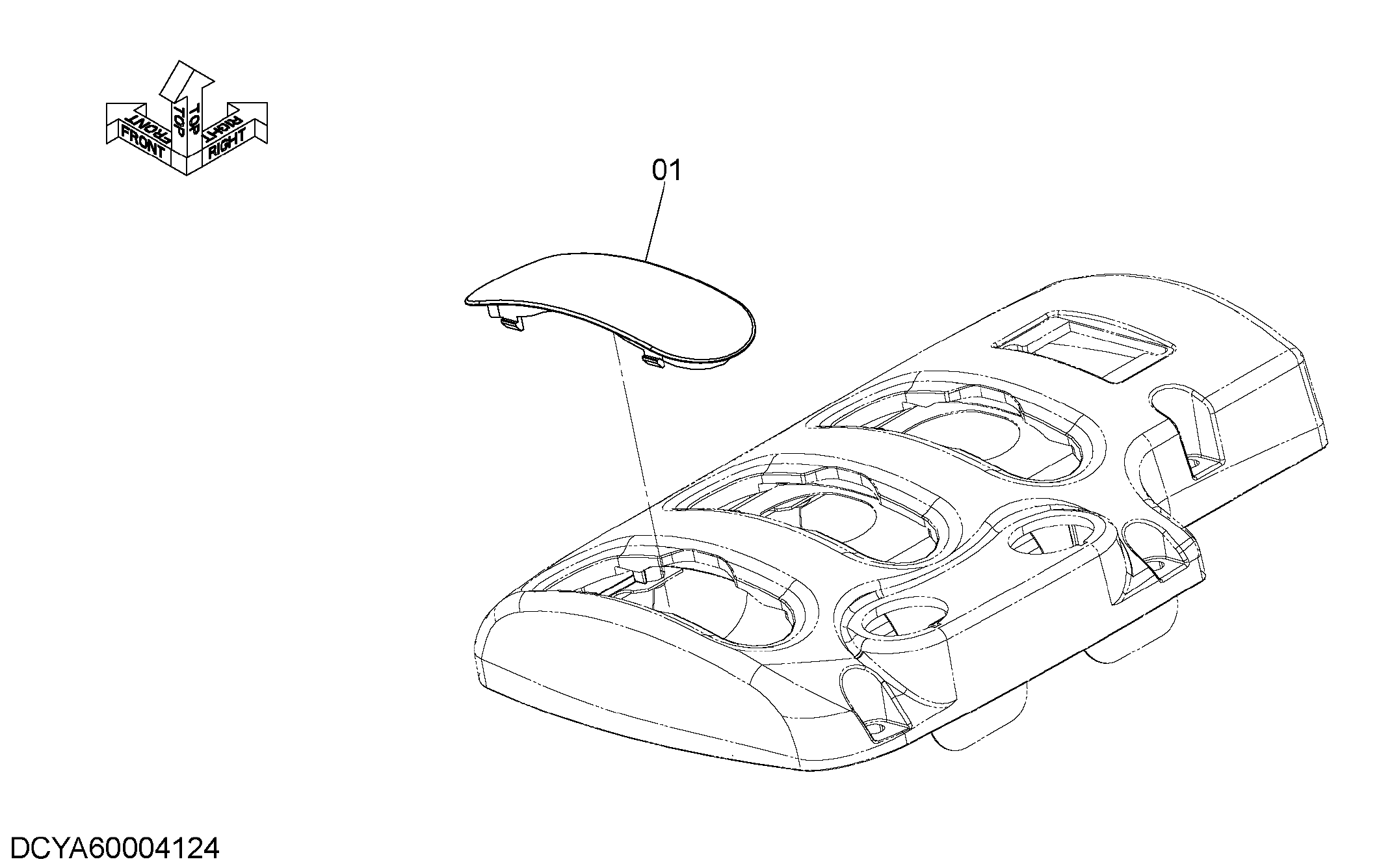 Схема Рычаг крышка колпачок HITACHI ZW250-5B