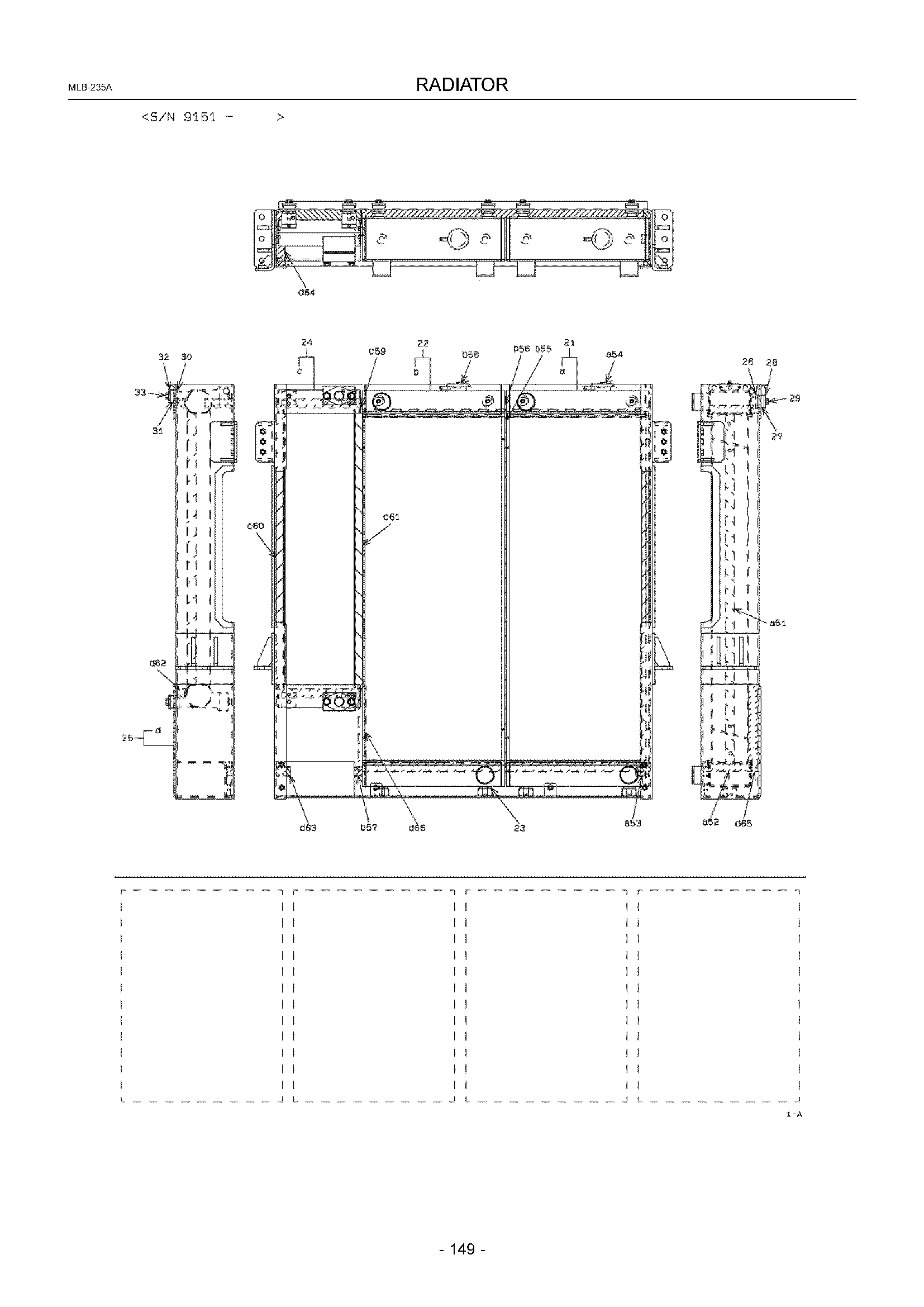 Схема Радиатор HITACHI ZW370
