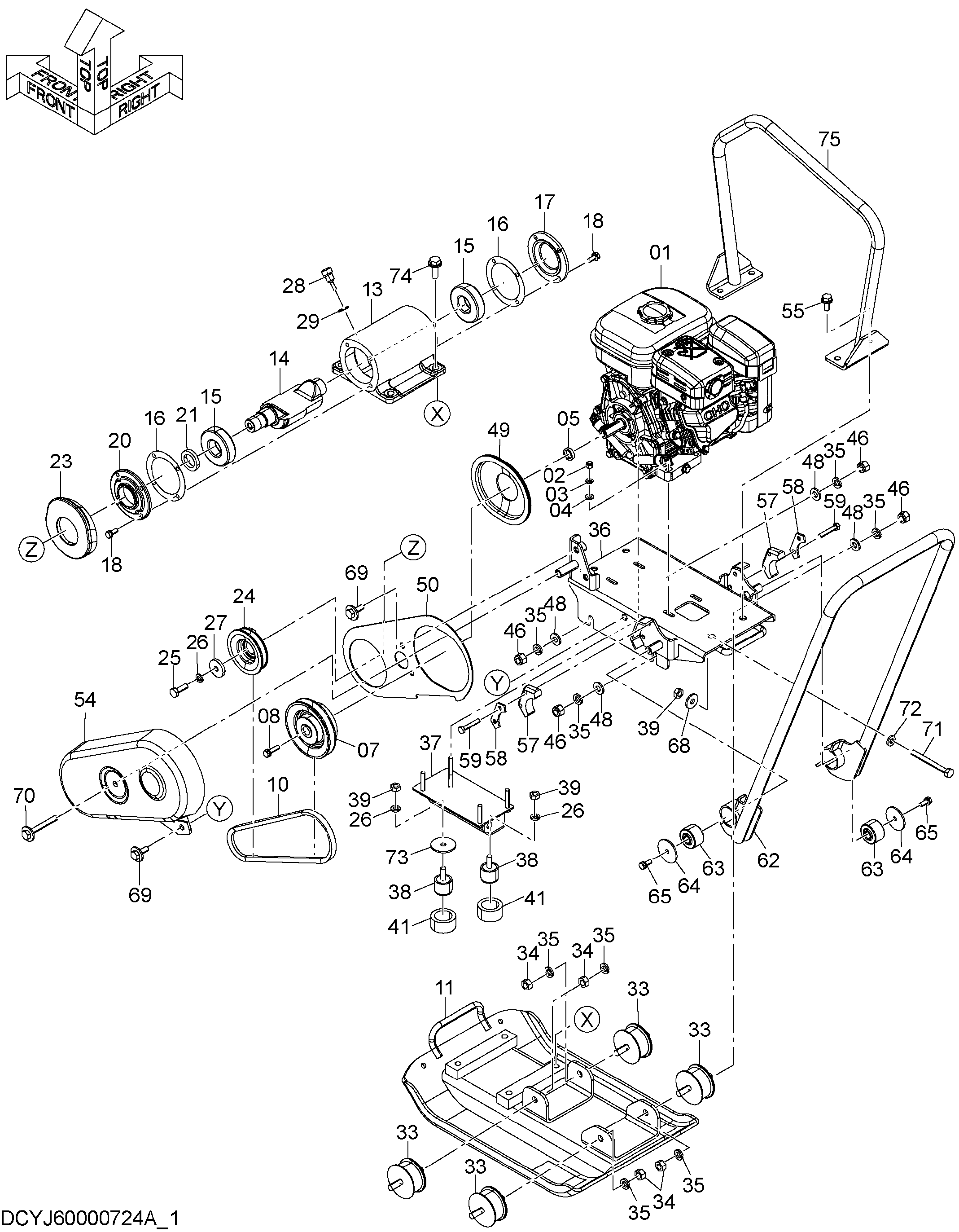 Схема ZV50PF HITACHI ZV50PFR