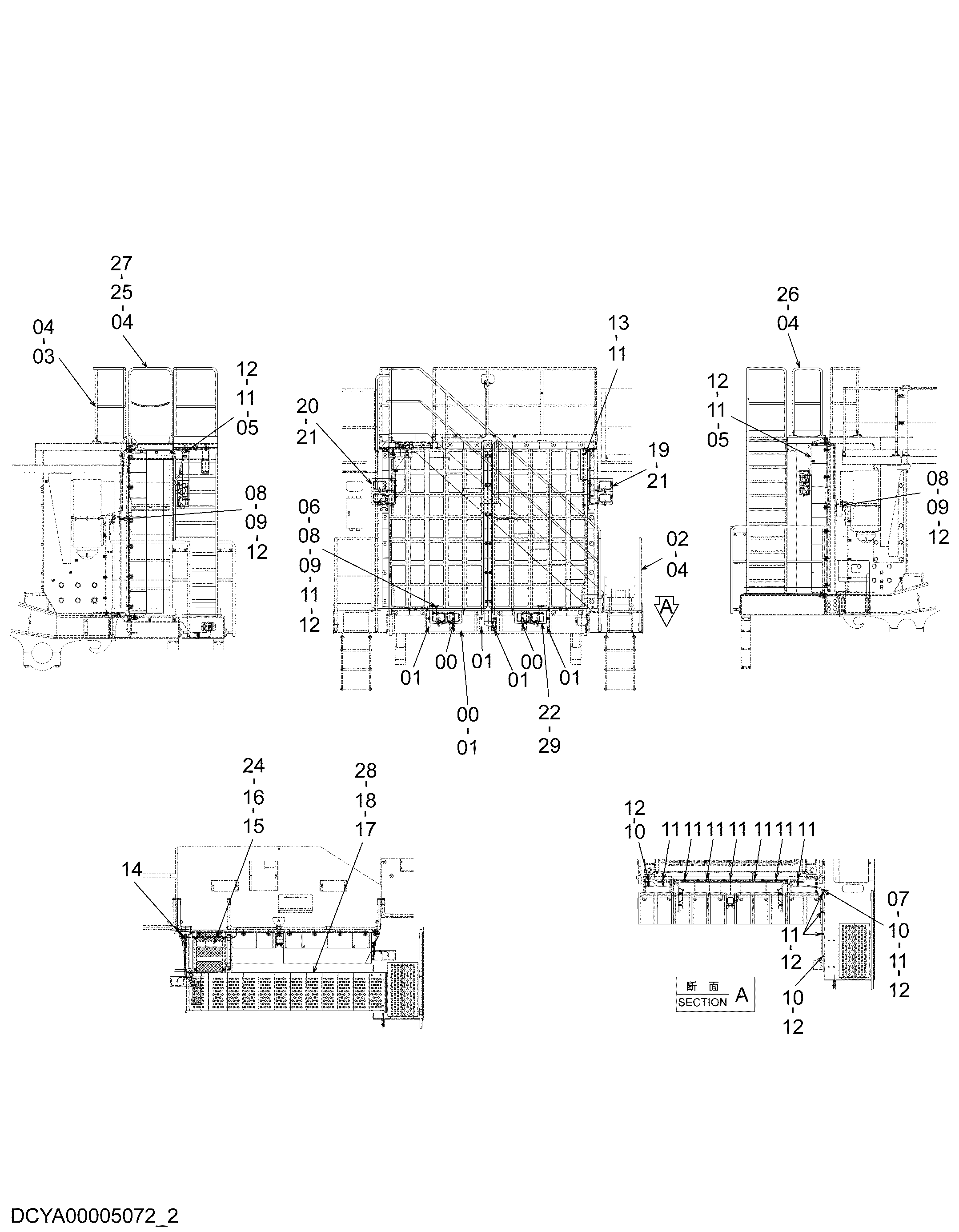 Схема Воздуховод (радиатор)(2) HITACHI EH3500AC2