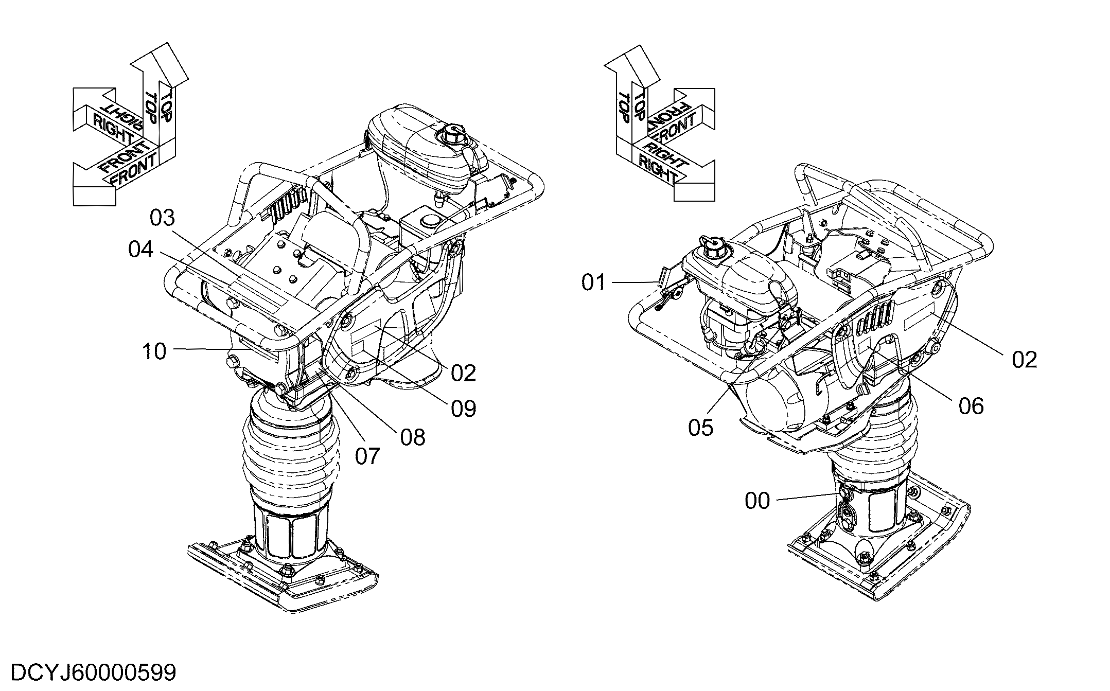 Схема Информационная табличка HITACHI ZV85R