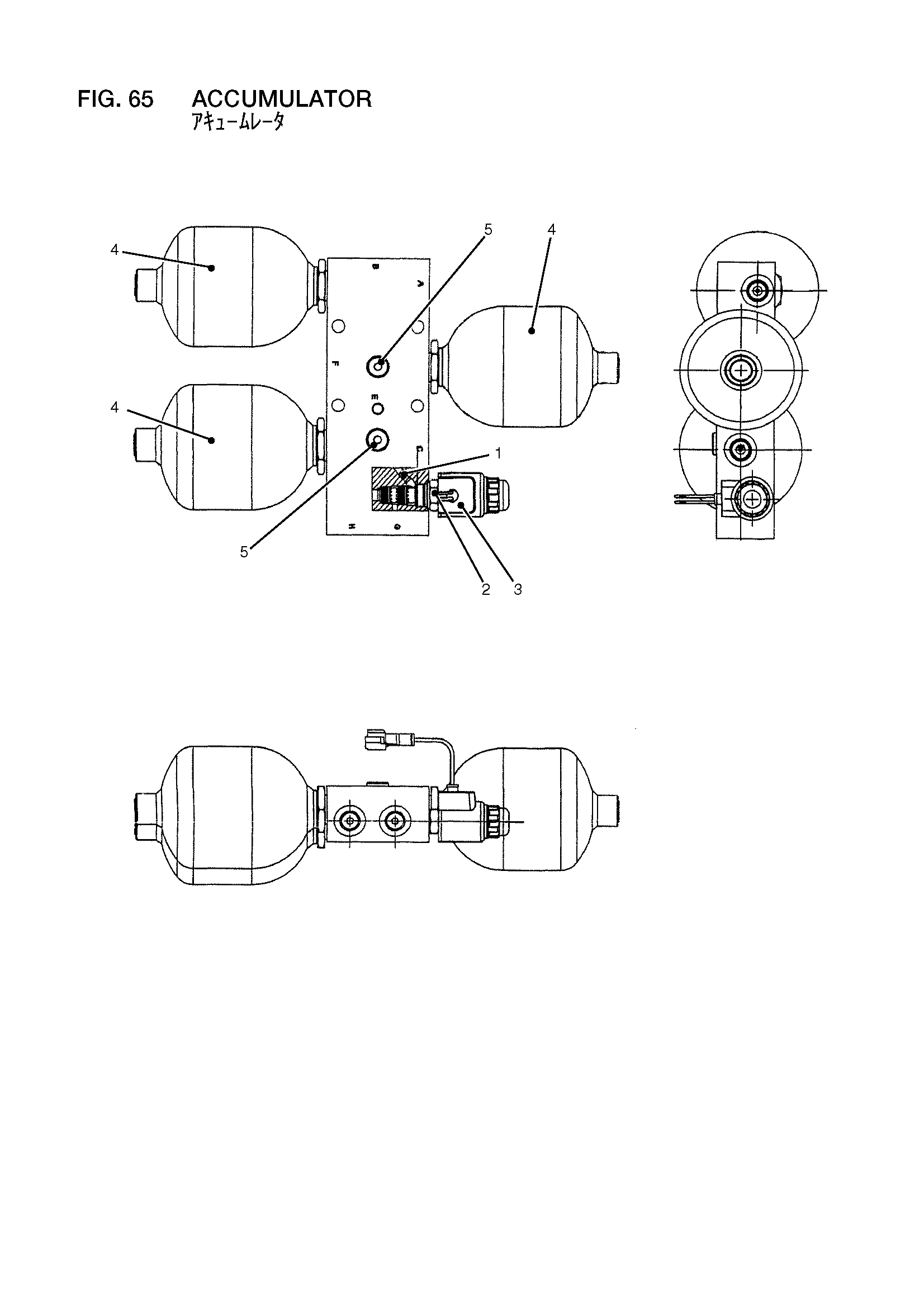 Схема Гидроаккумулятор HITACHI LX160-7