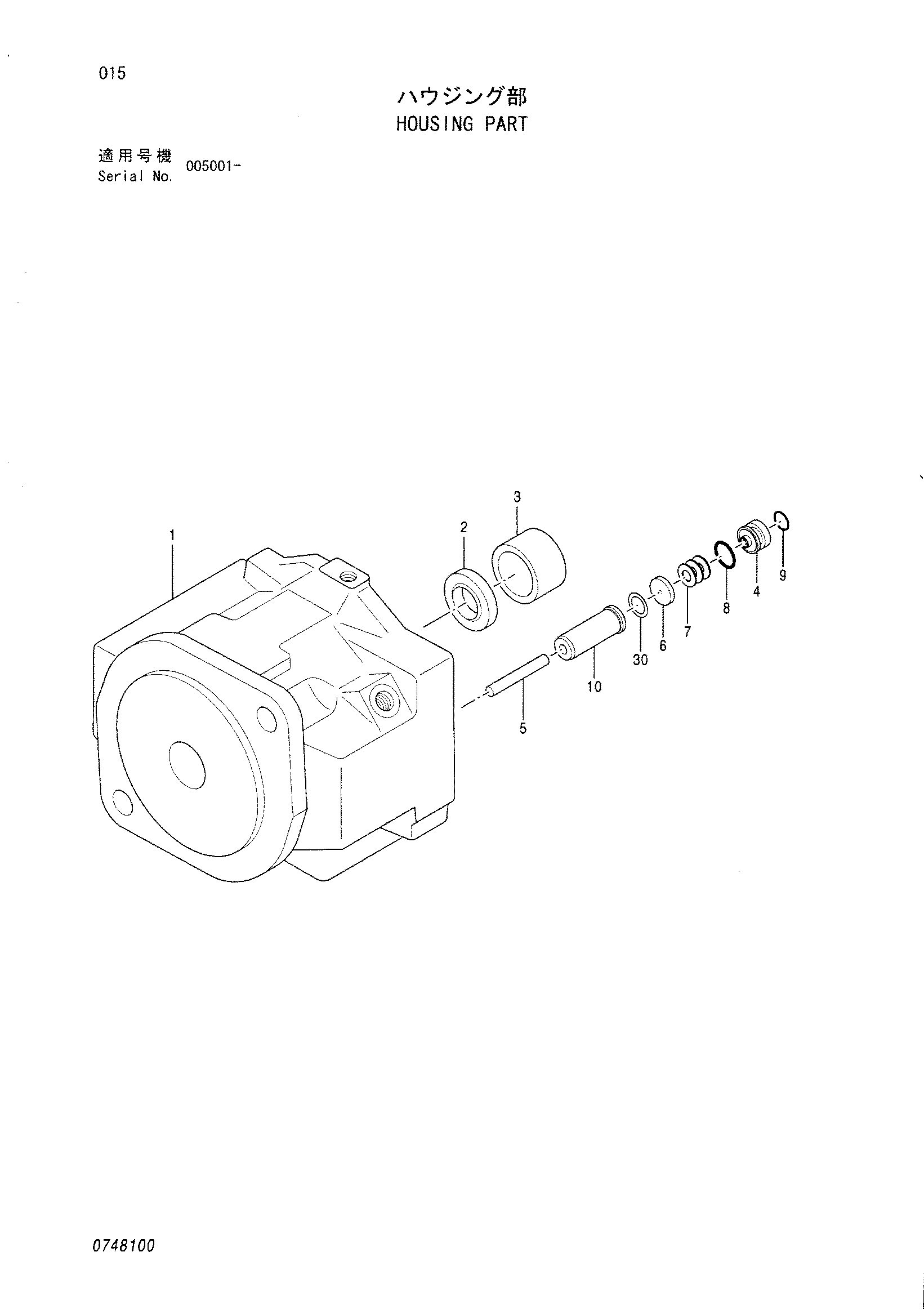 Схема Корпус деталь HITACHI ZX27U