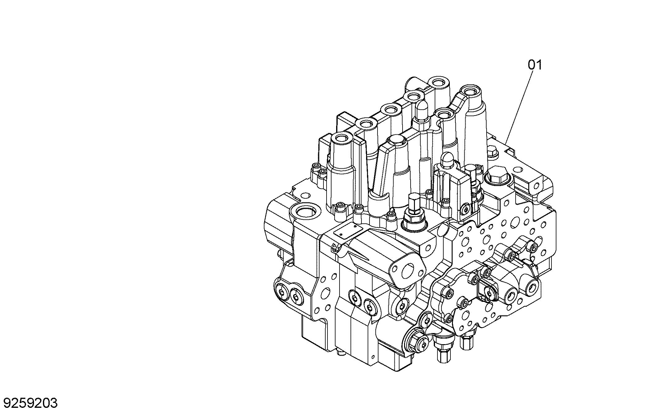 Схема Гидрораспределитель HITACHI ZX145W-3
