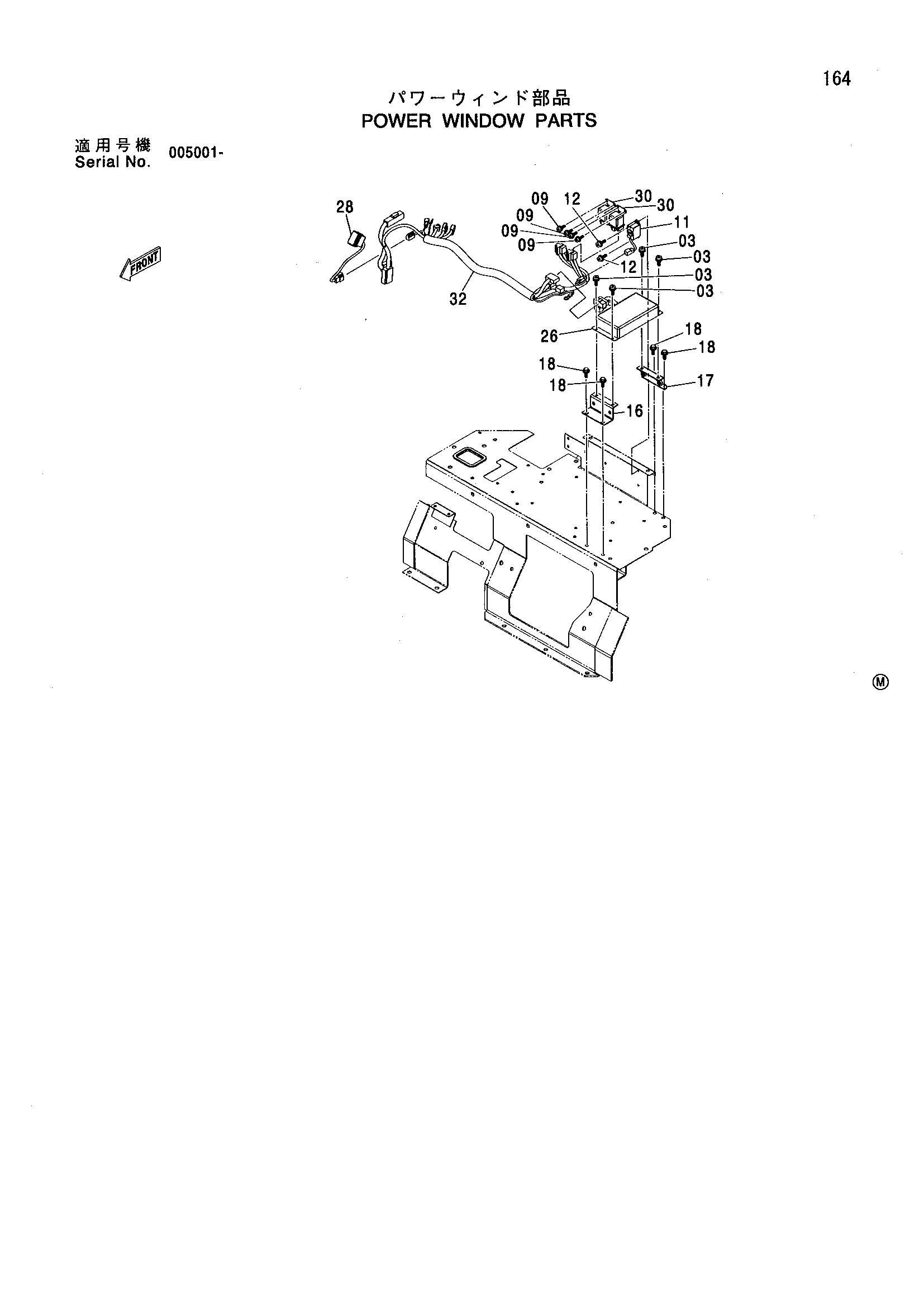Схема Силовой окно детали HITACHI ZX160