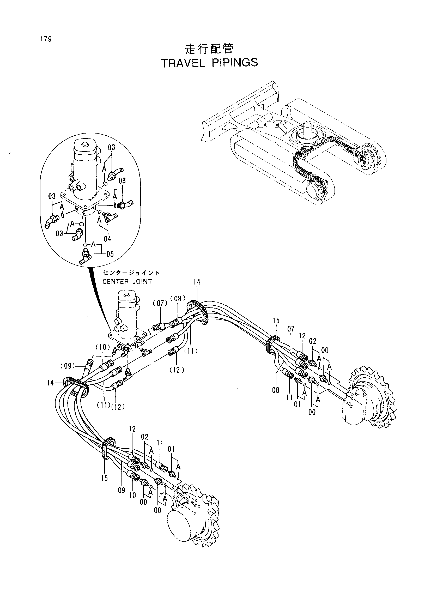 Схема Ход трубопроводы HITACHI EX35-2