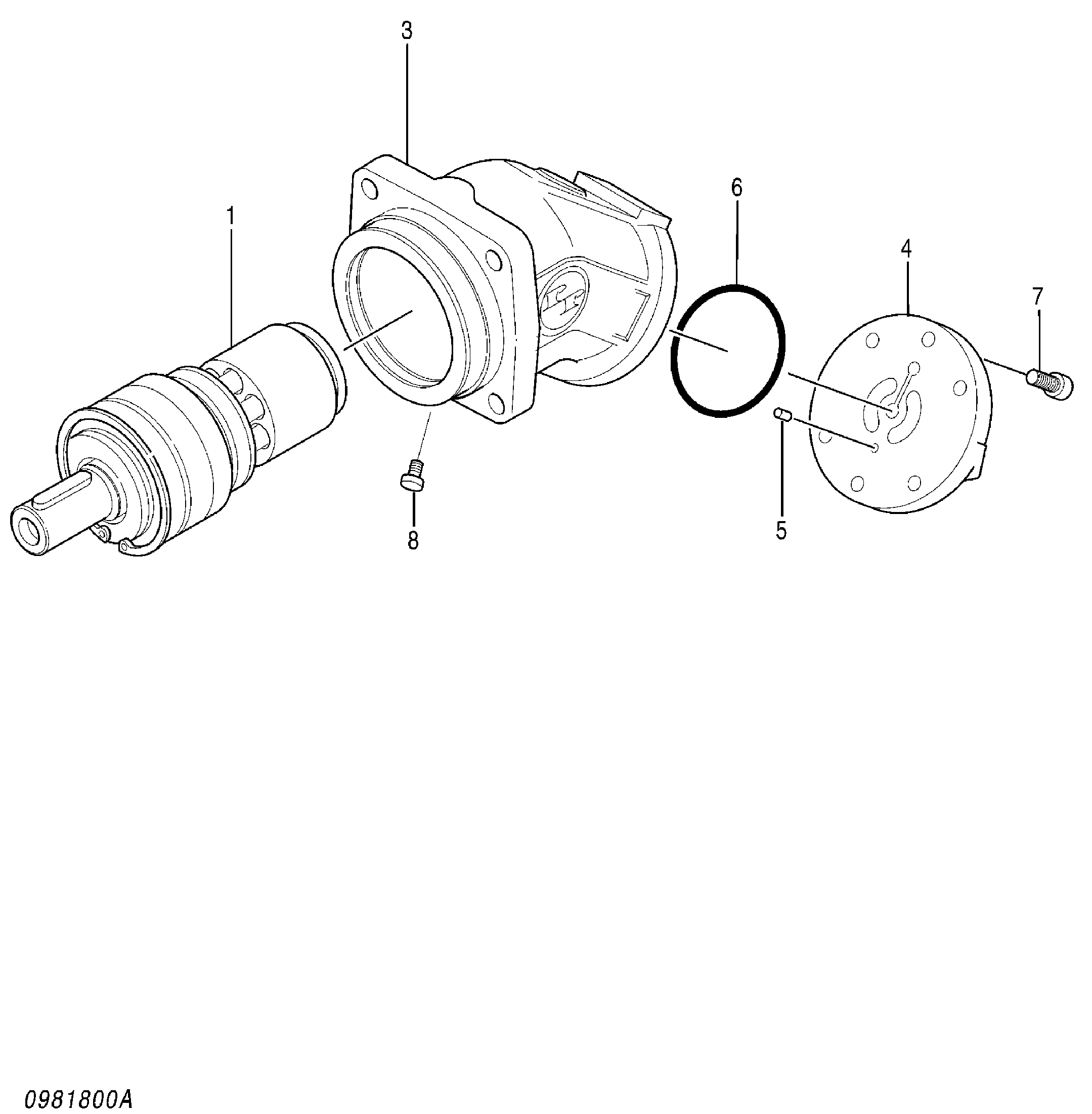 Схема Гидромотор (вентилятор привод) HITACHI ZX670LCR-5G