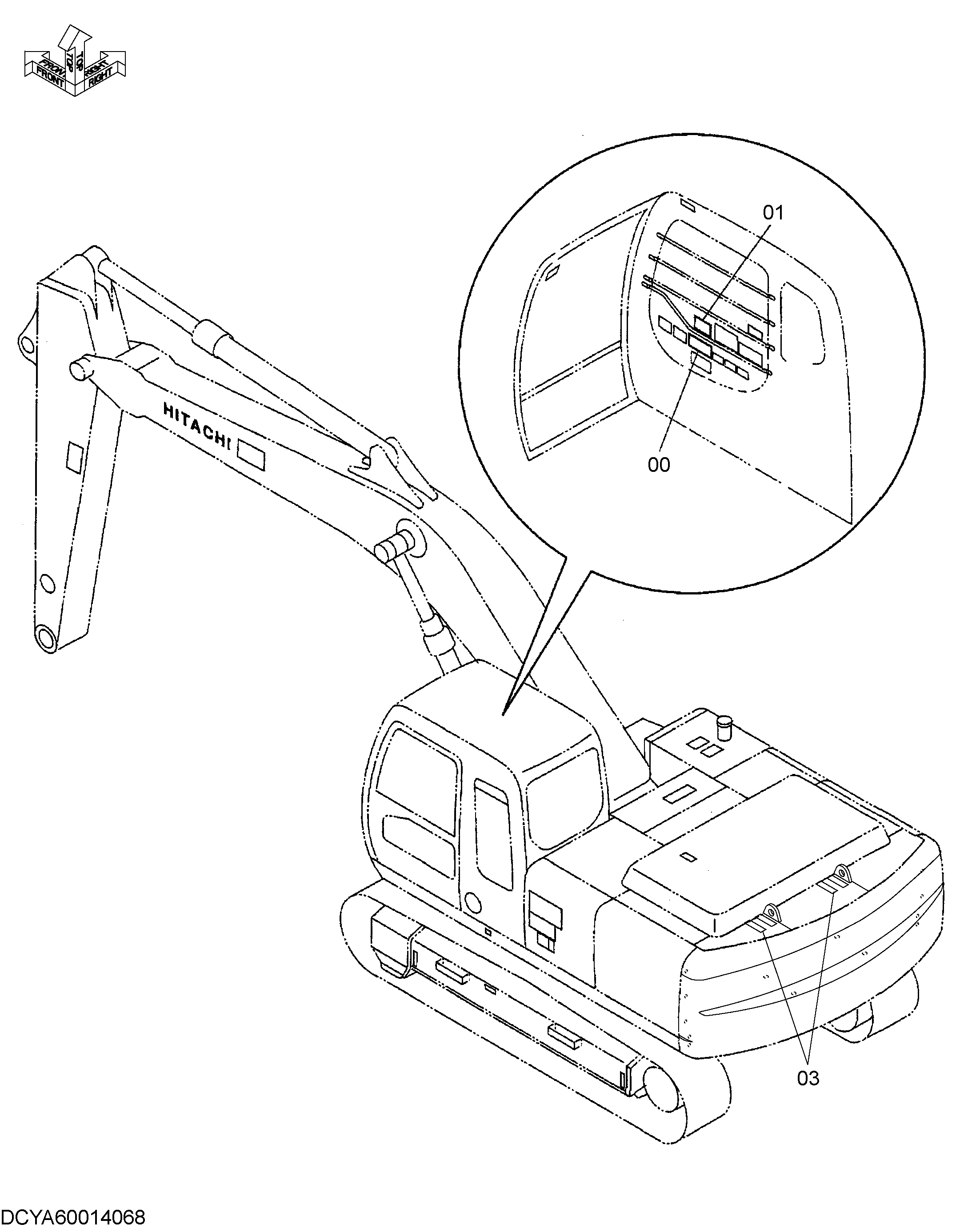 Схема Информационная табличка (2) HITACHI ZX330-3G