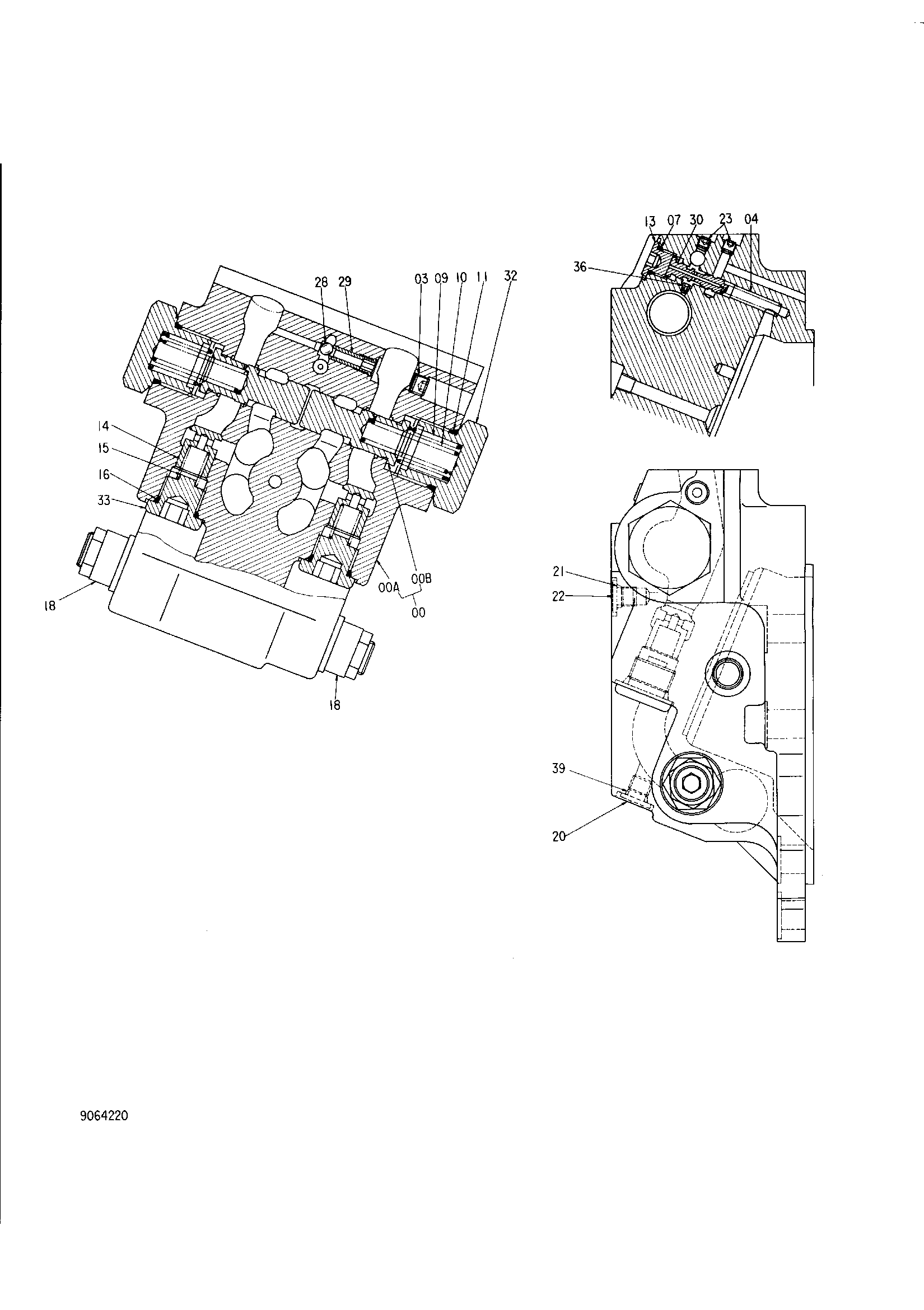 Схема Тормозной клапан HITACHI KH125-3(D)