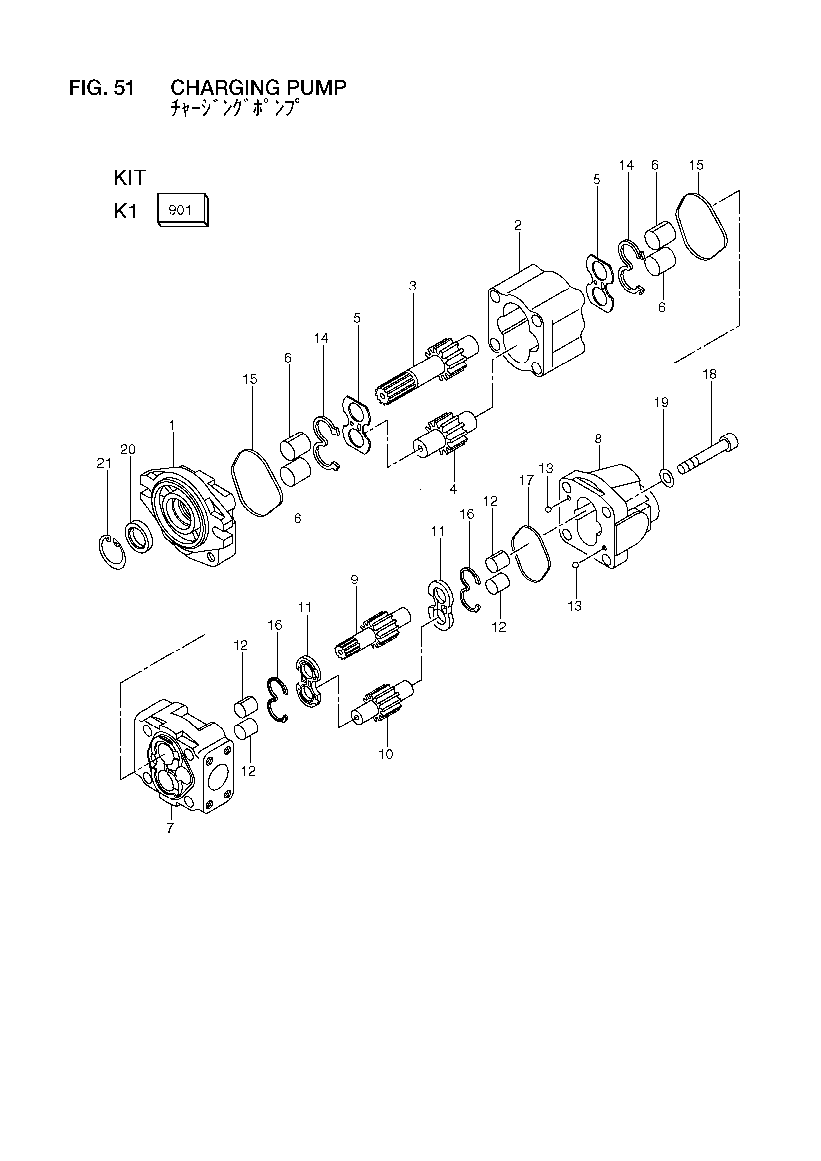 Схема Кхаргинг насос HITACHI LX130-7