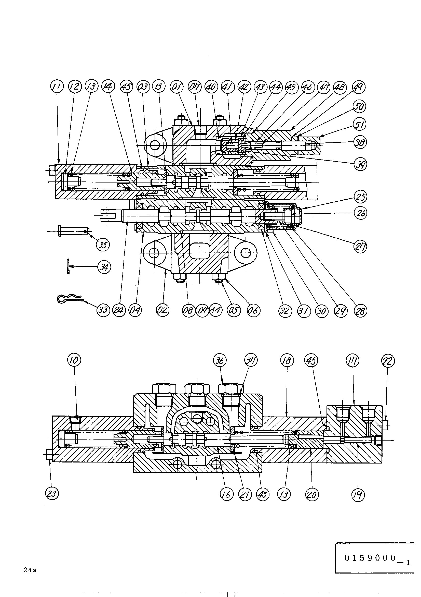 Схема Гидрораспределитель HITACHI UH031M