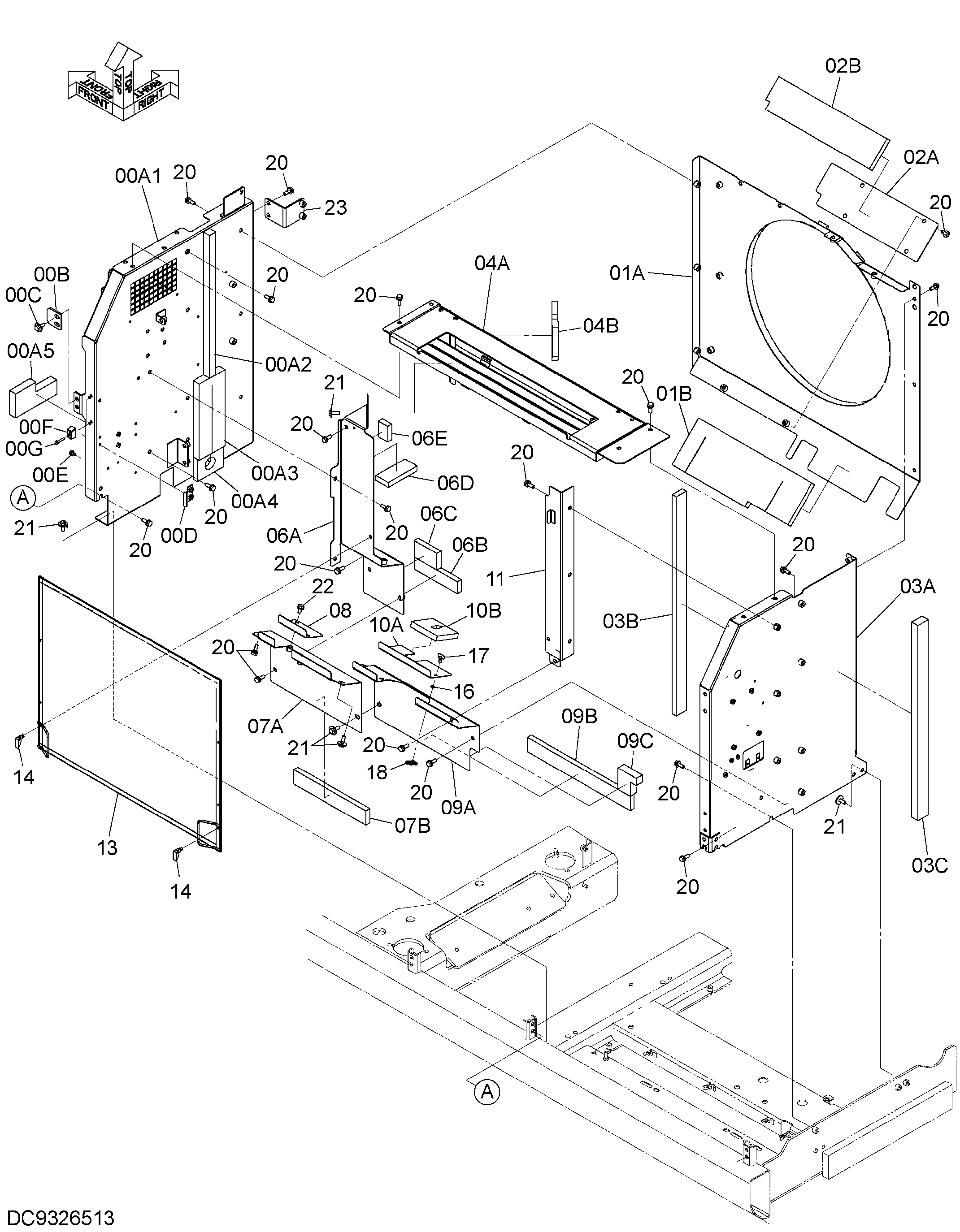Схема Крышка (5) HITACHI ZX210K-5G