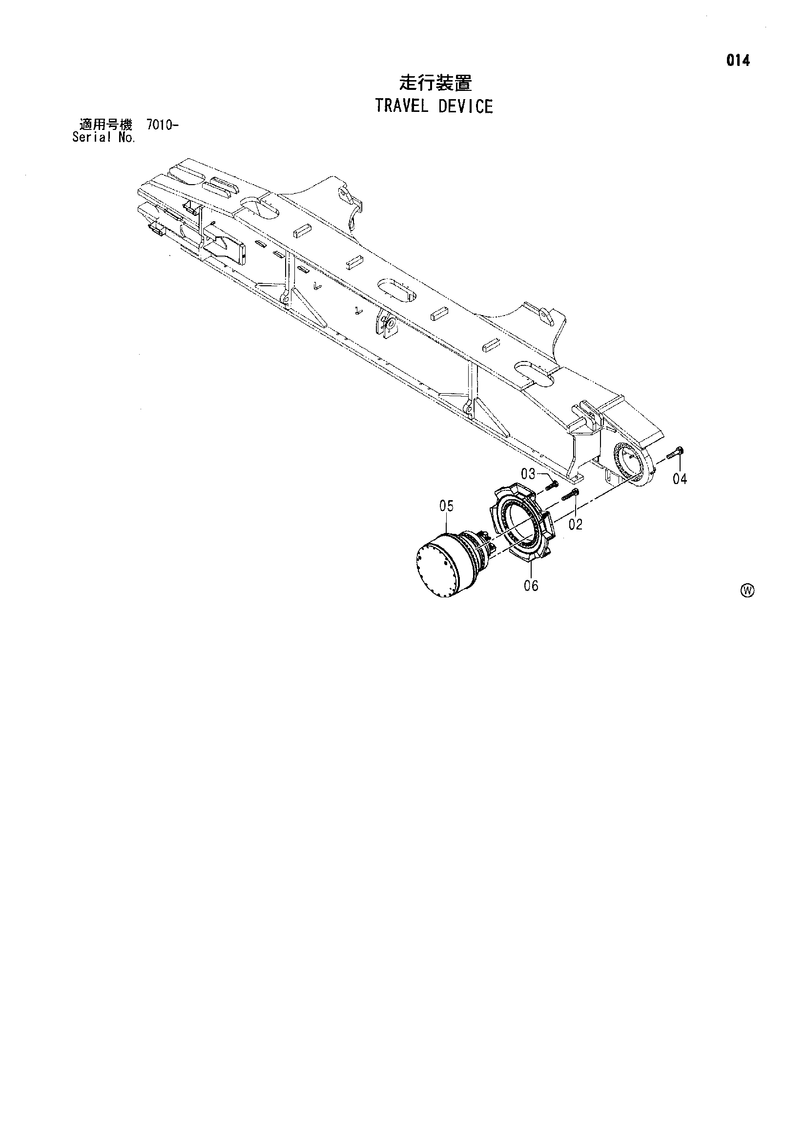 Схема Бортовой редуктор HITACHI SCX1200-2