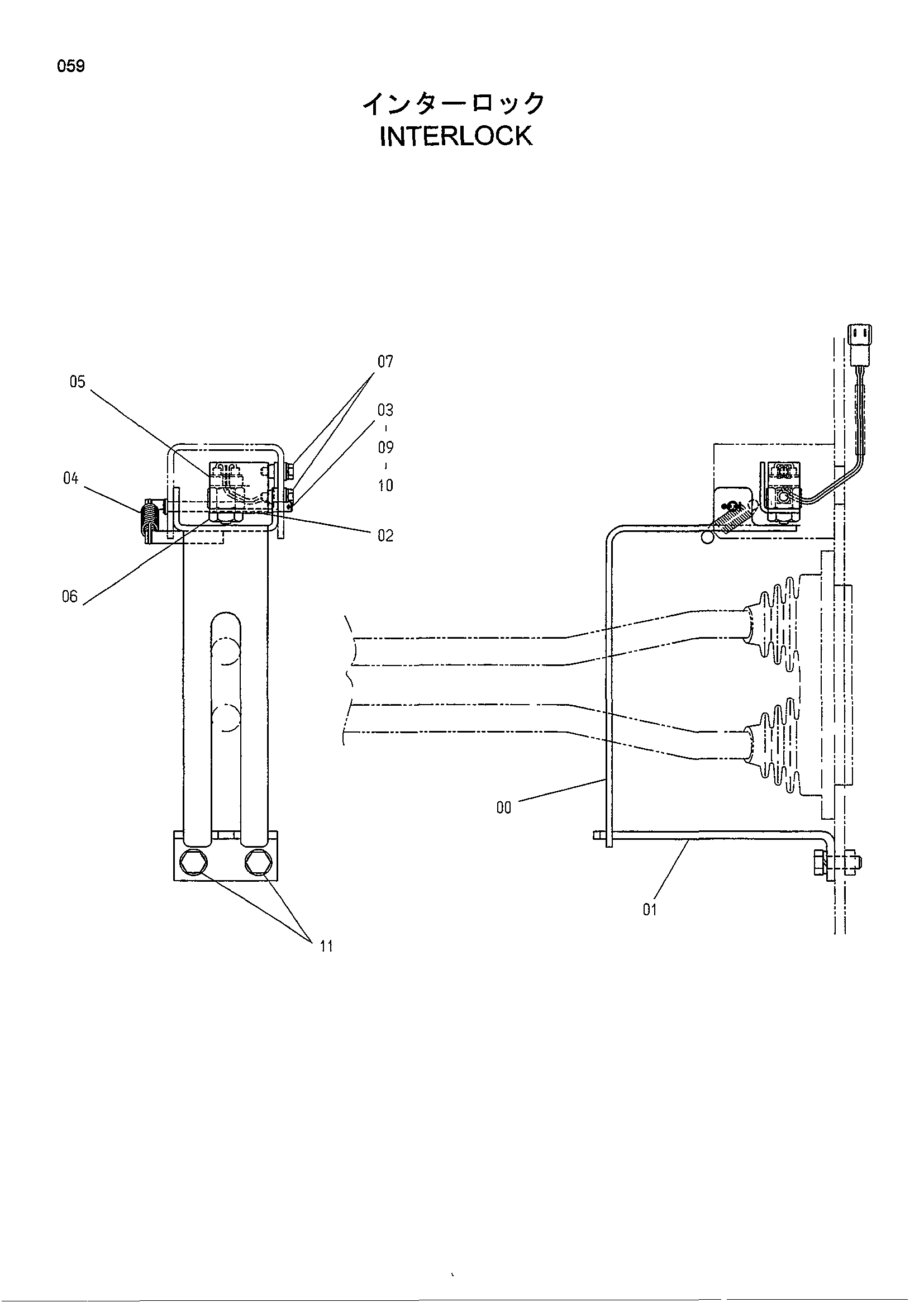 Схема Интерлокк HITACHI HR240G