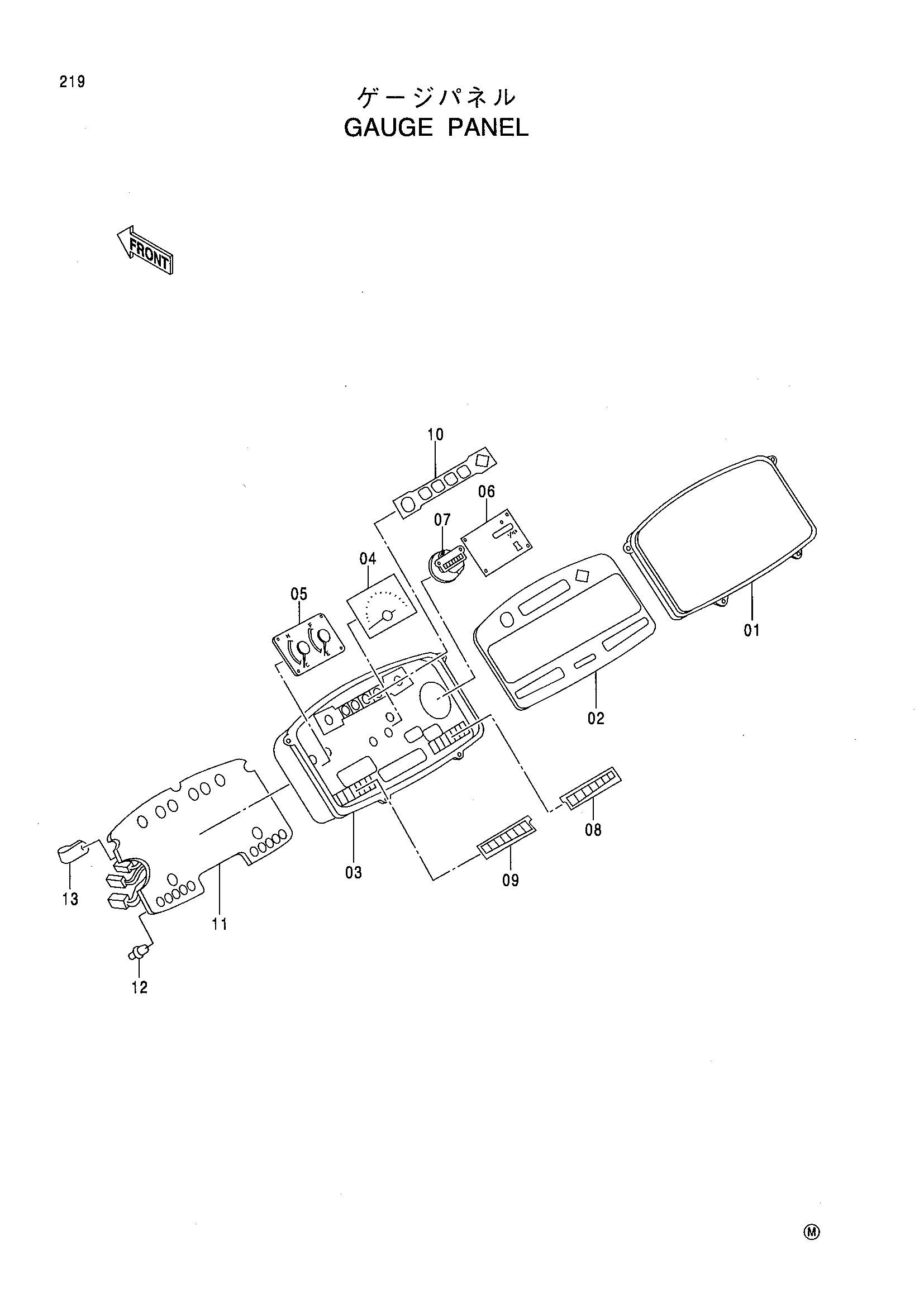 Схема Указатель панель HITACHI LX70-3