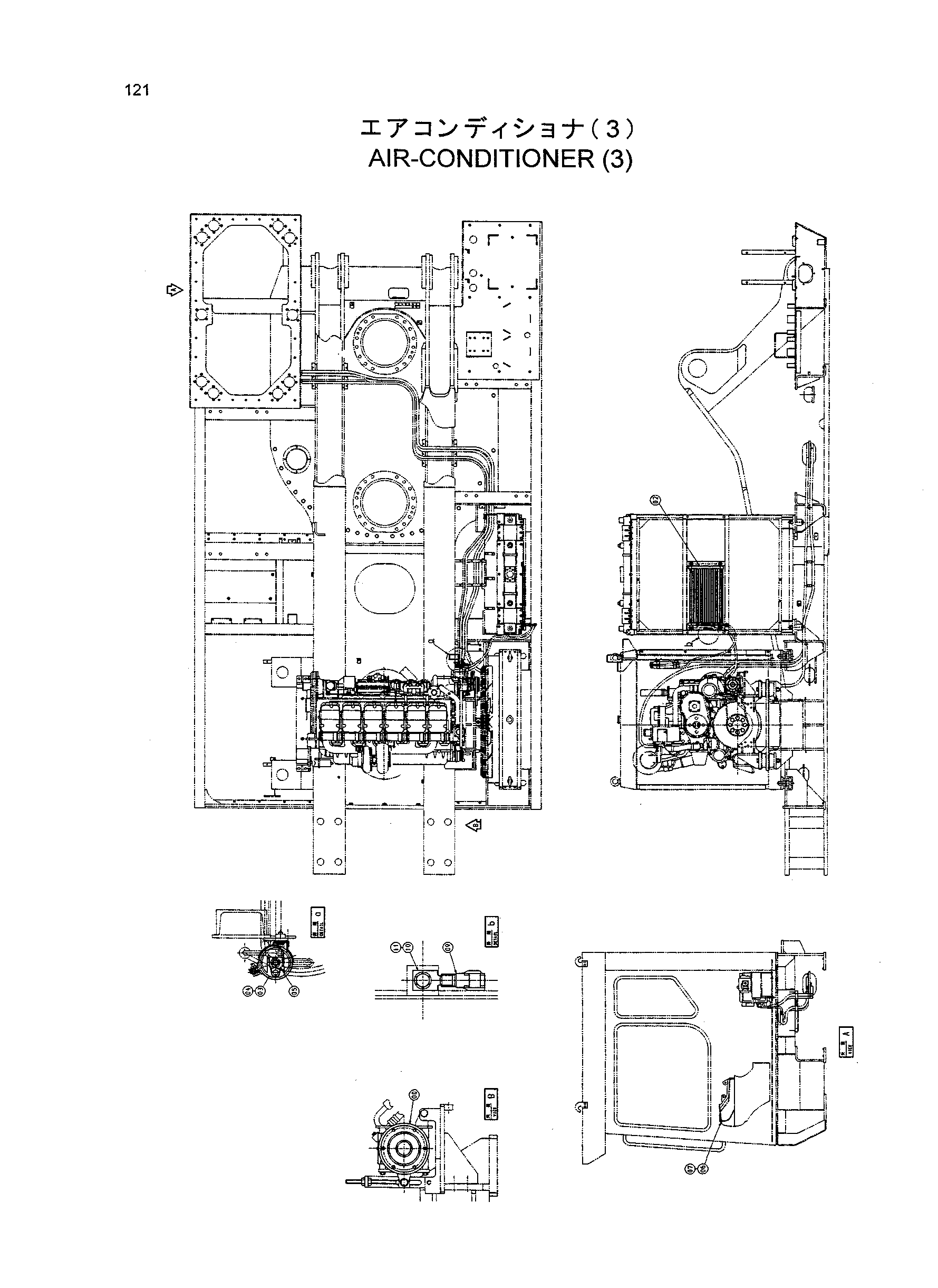 Схема Кондиционер (3) HITACHI EX1200-5