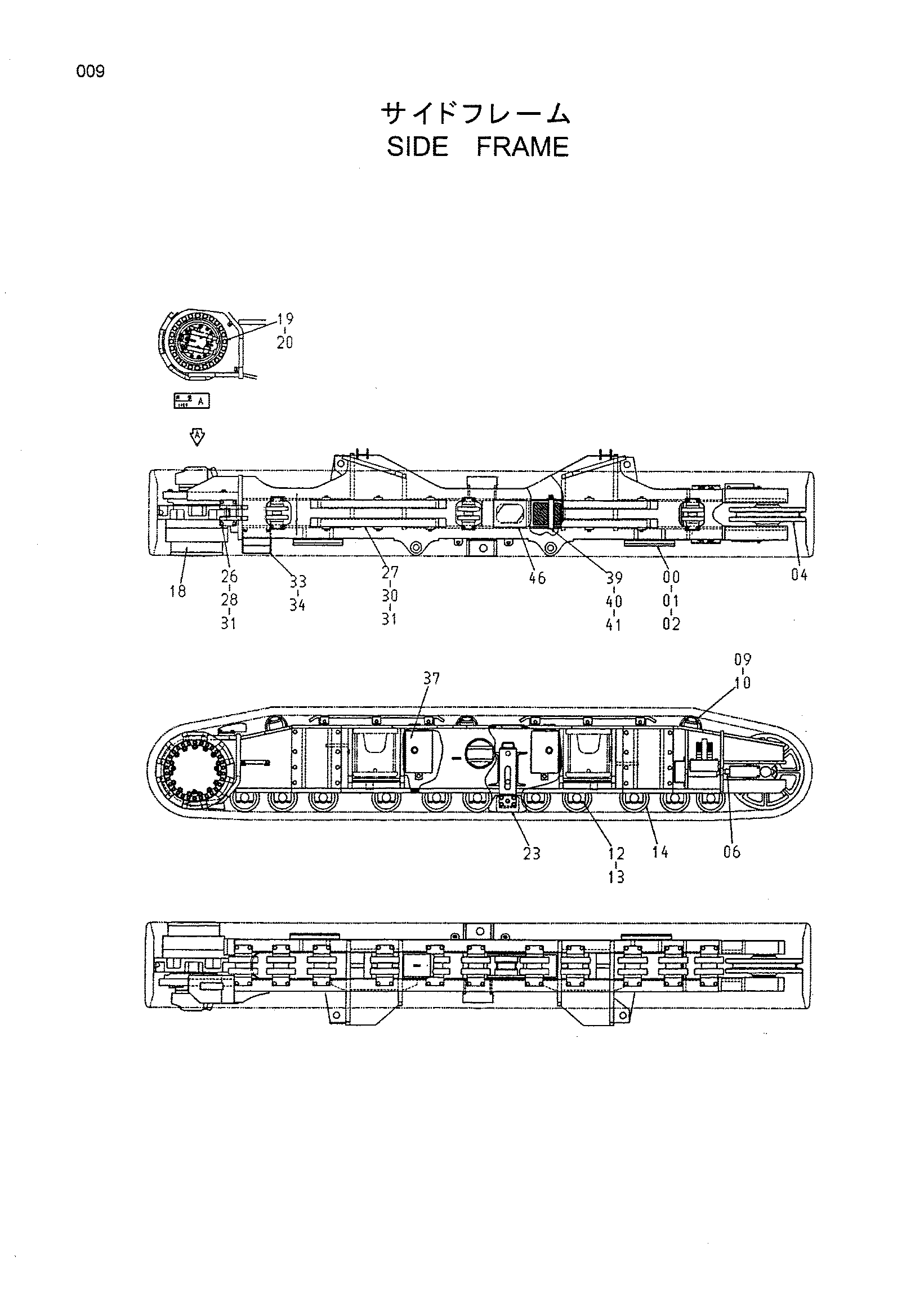 Схема Боковой рама HITACHI CX650PTR