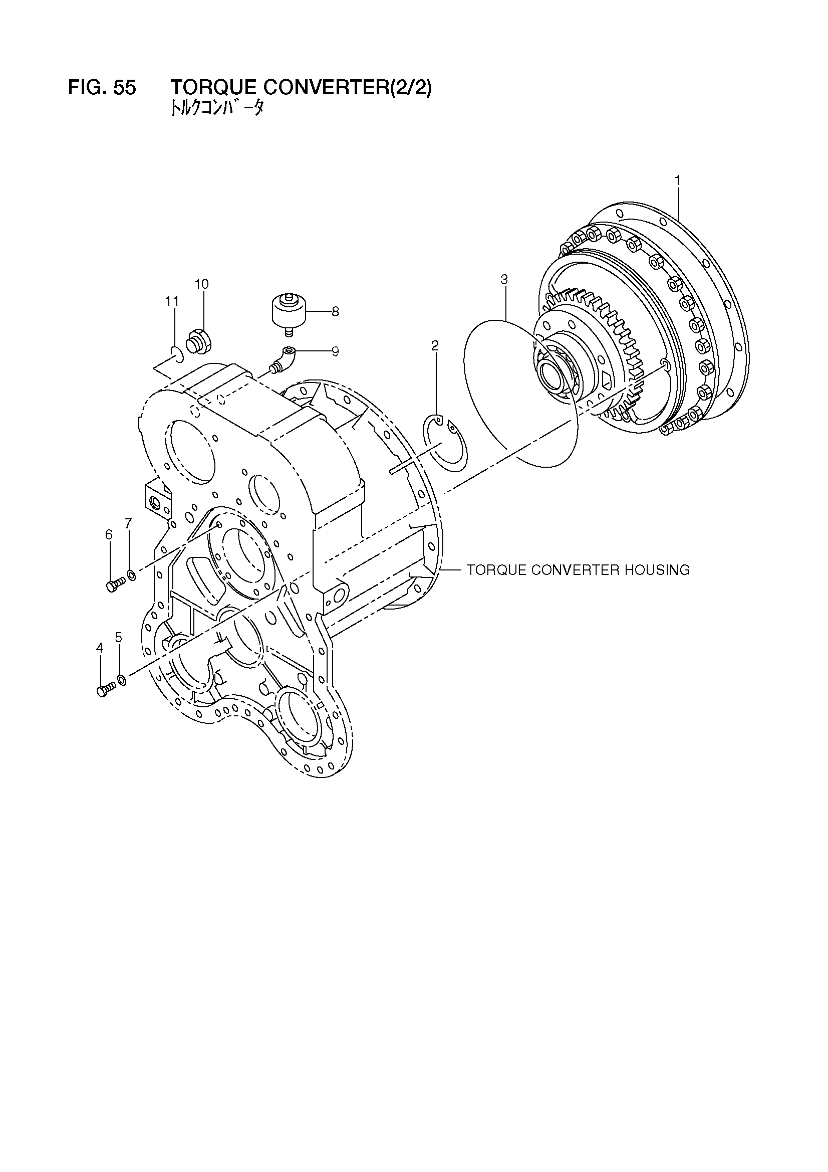 Схема Крутящий момент преобразователь(2/2) HITACHI LX110-7