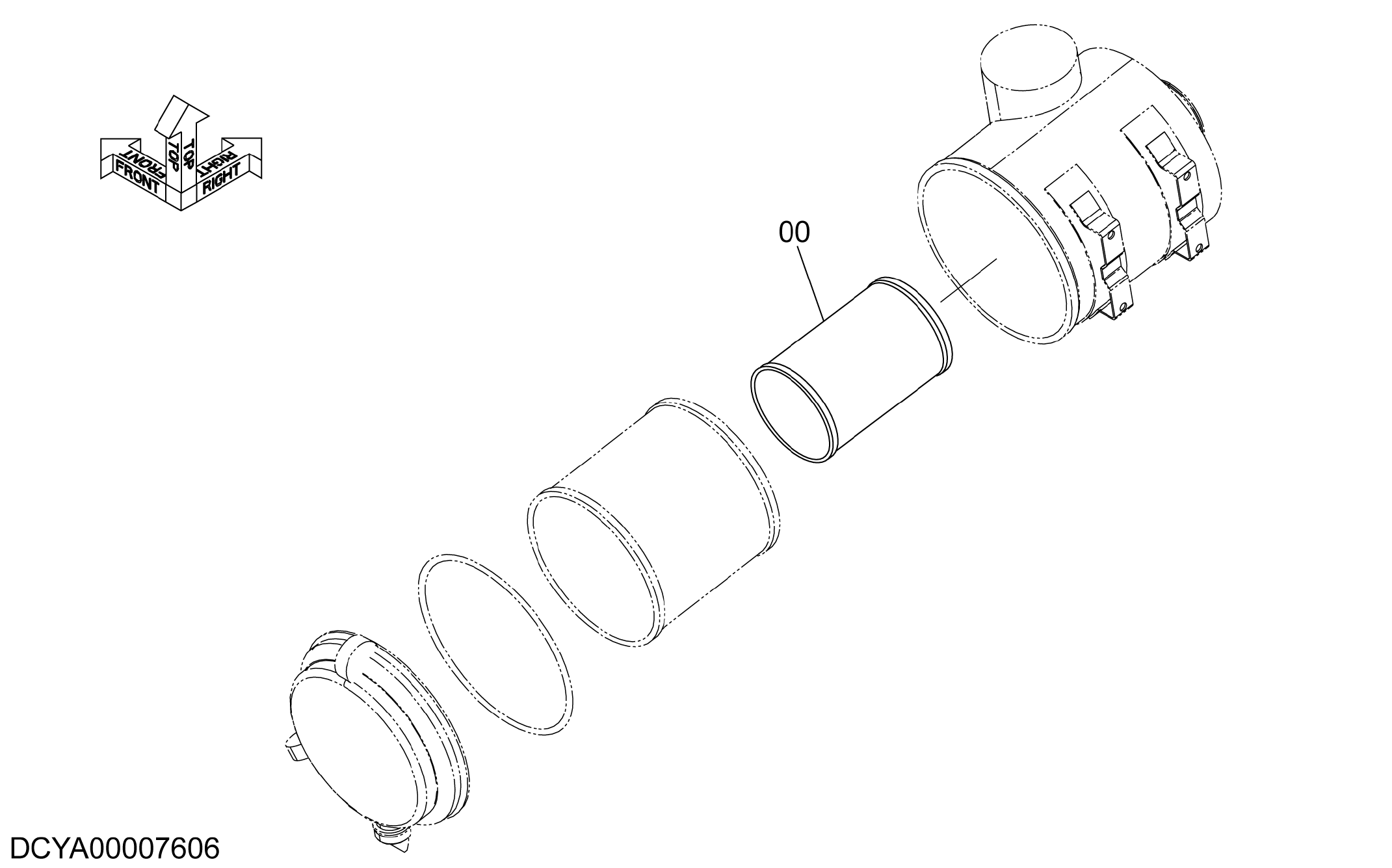 Схема Элемент (внутренний) HITACHI ZX250LCK-5G