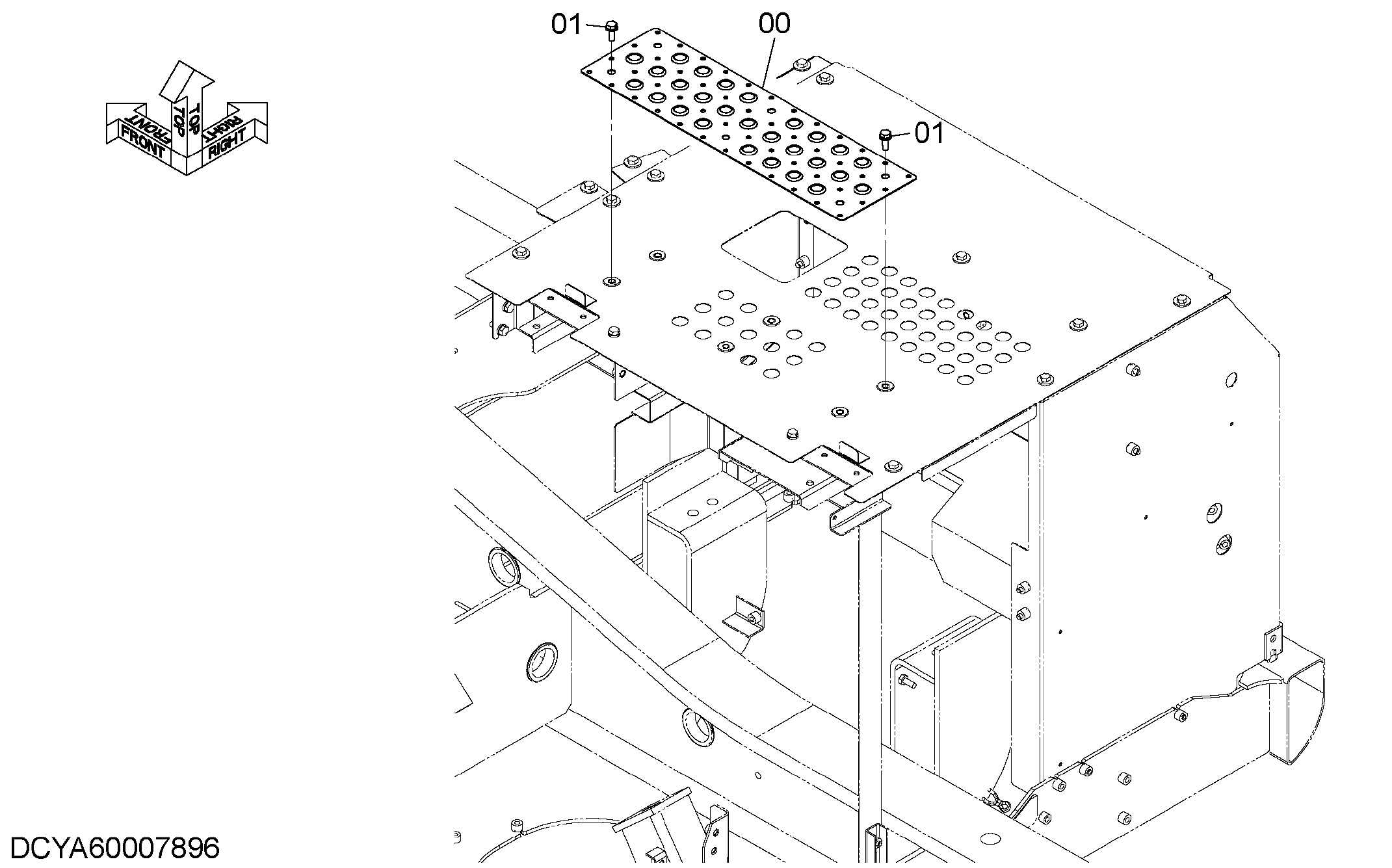 Схема Анти слип крышка (3) HITACHI ZX250H-5G