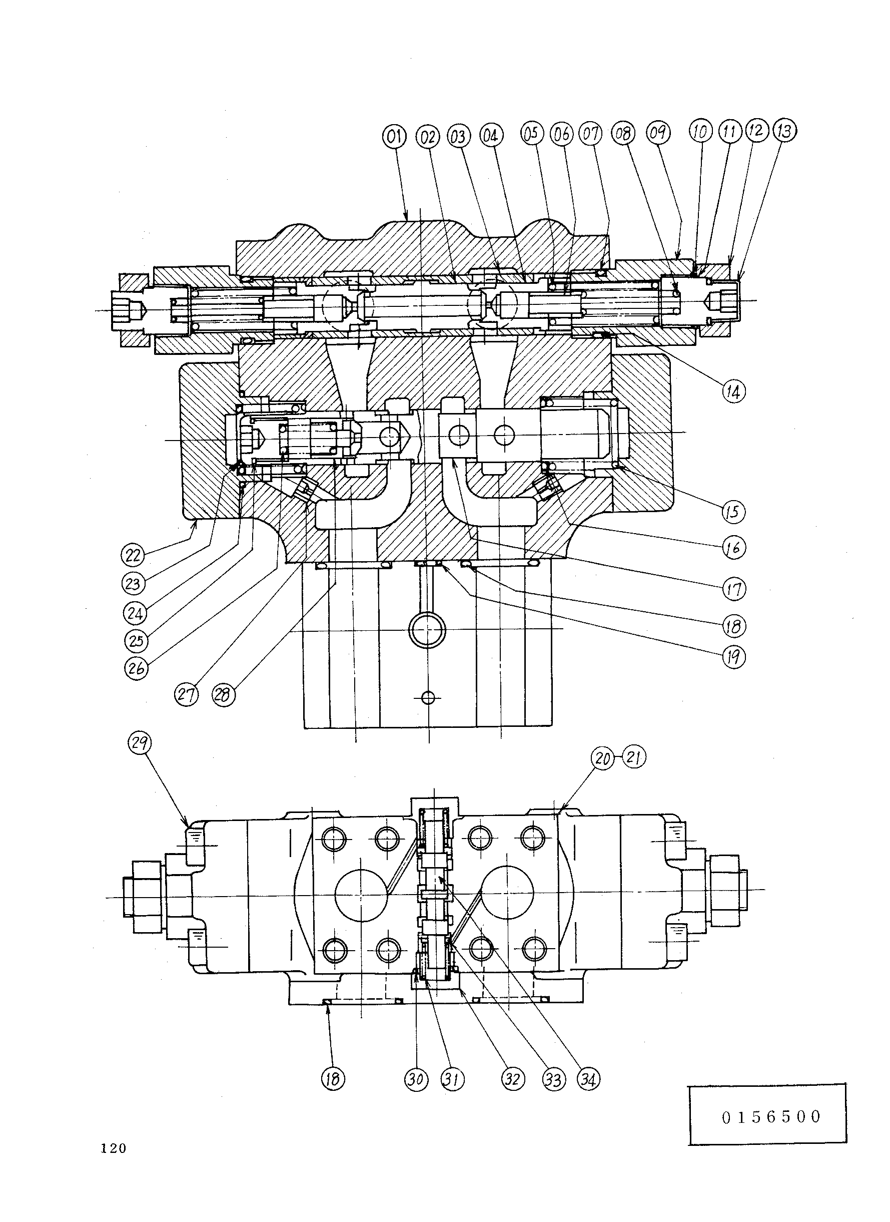 Схема Тормозной клапан HITACHI KH100