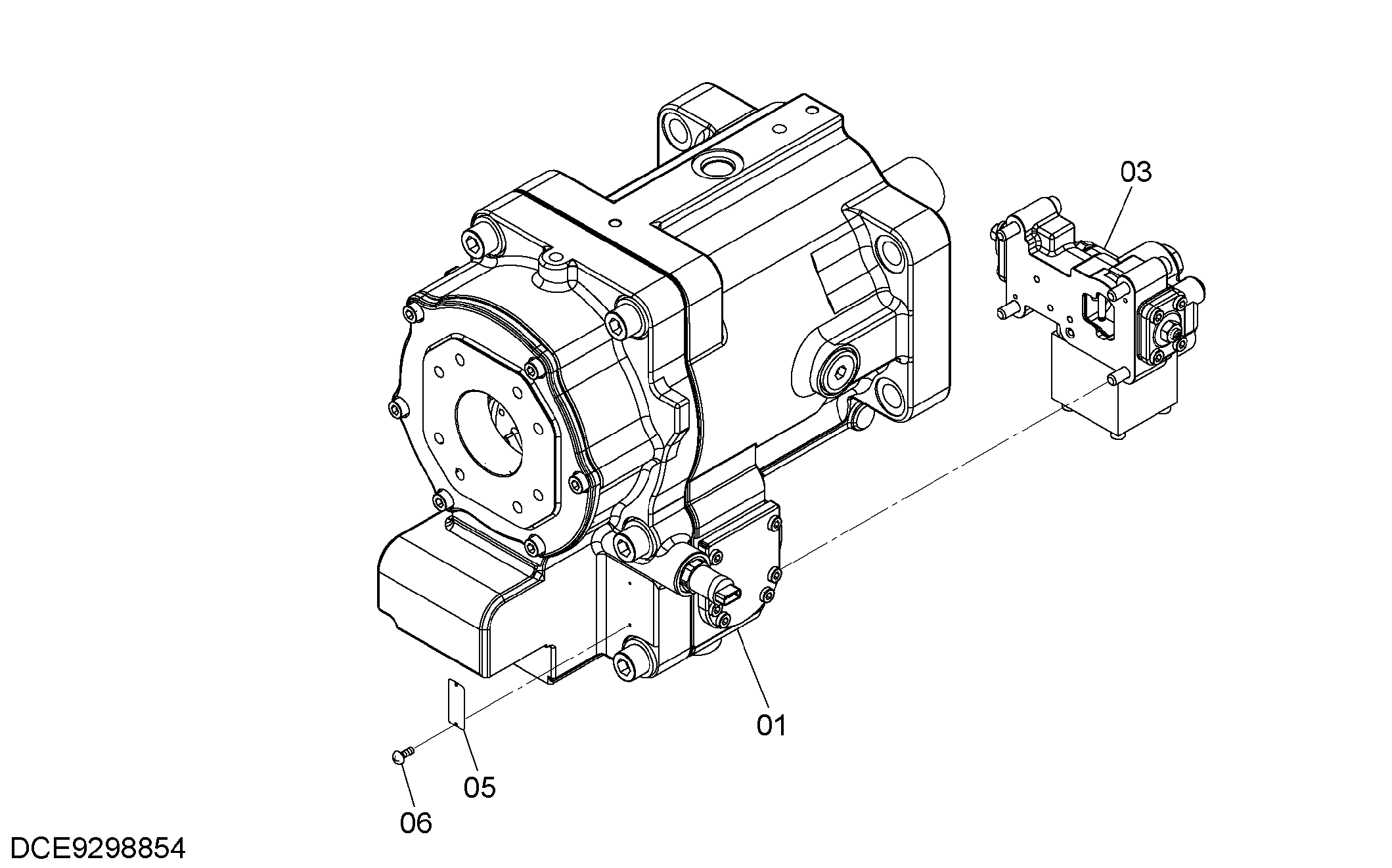 Схема Поршневой насос HITACHI ZX670LCH-5B