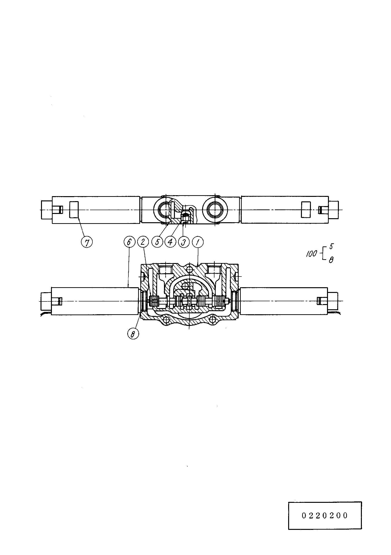 Схема Золотник секция HITACHI KH1000