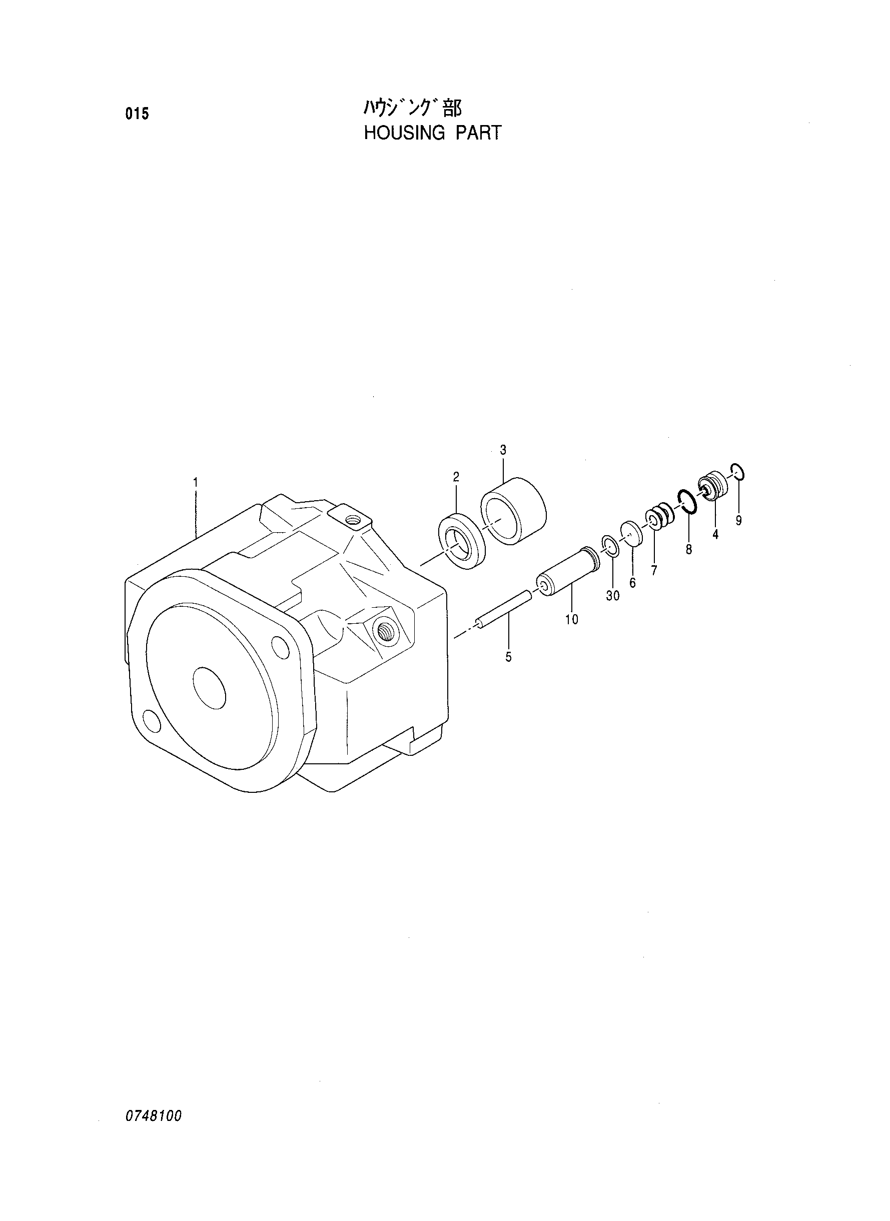 Схема Корпус деталь HITACHI EX27UNA